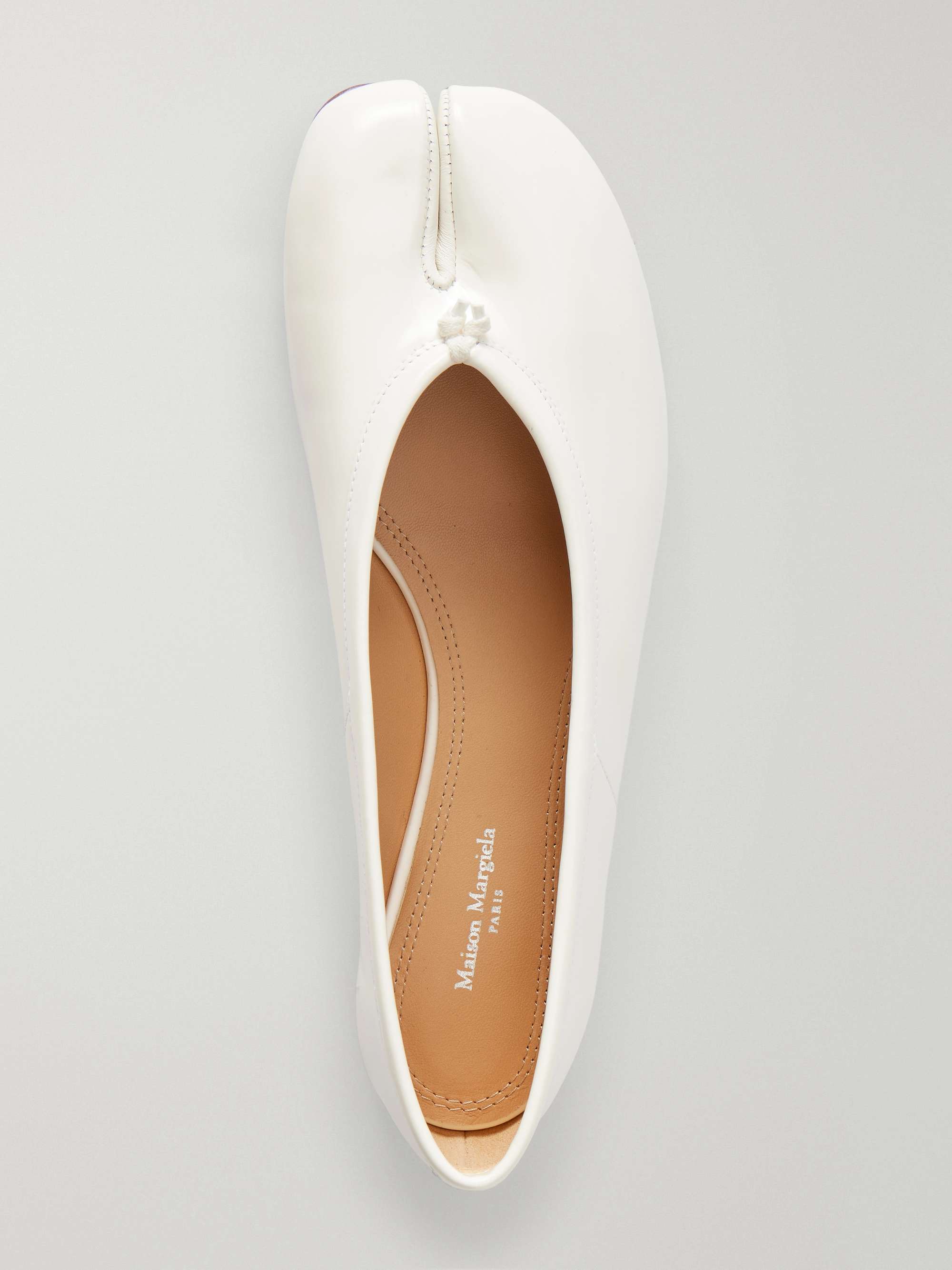 MAISON MARGIELA Tabi New Ballerina split-toe patent-leather ballet