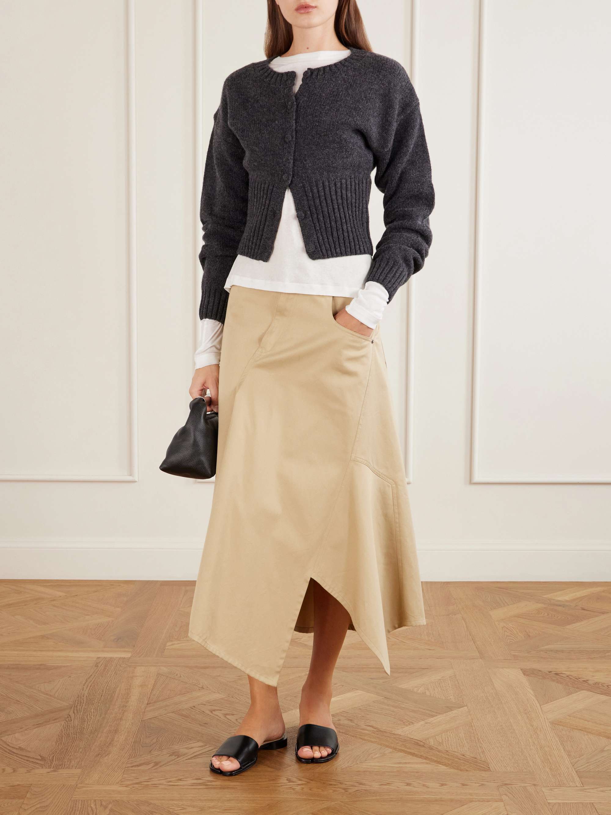 MAISON MARGIELA Tabi split-toe leather flats | NET-A-PORTER