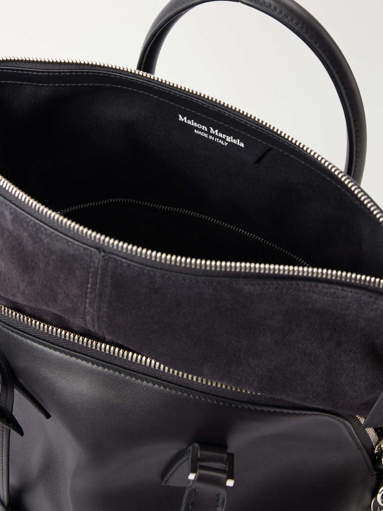 Leather And Suede Tote