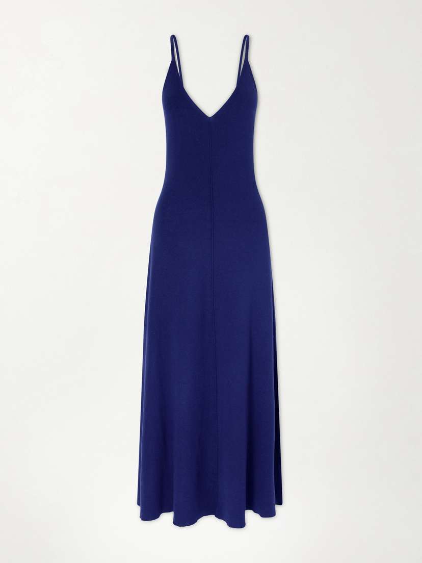 Arch4 Clarbeston Cotton, Silk And Cashmere-blend Maxi Dress - Women's Clothing