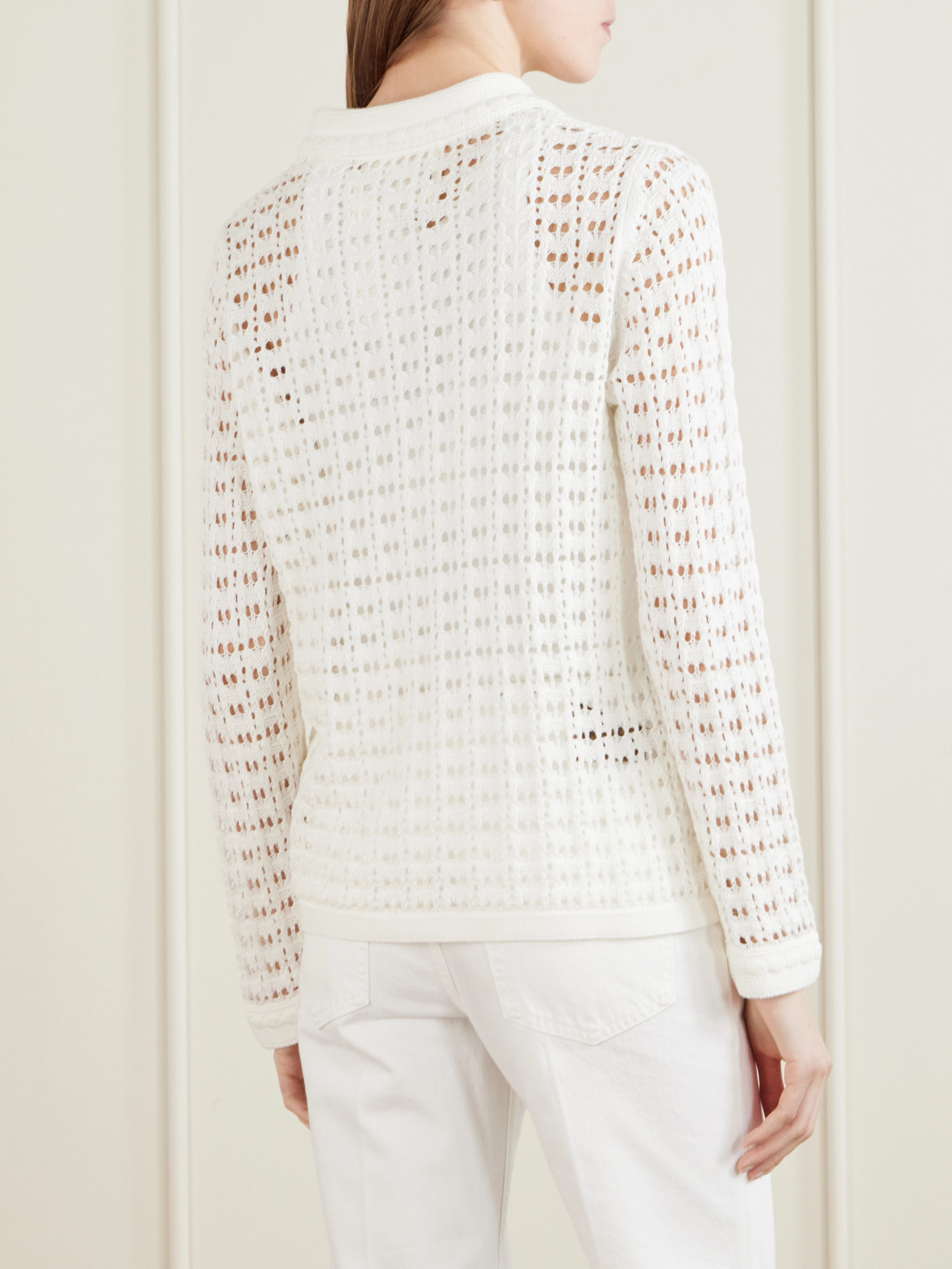 Sunny Crocheted Cotton Sweater