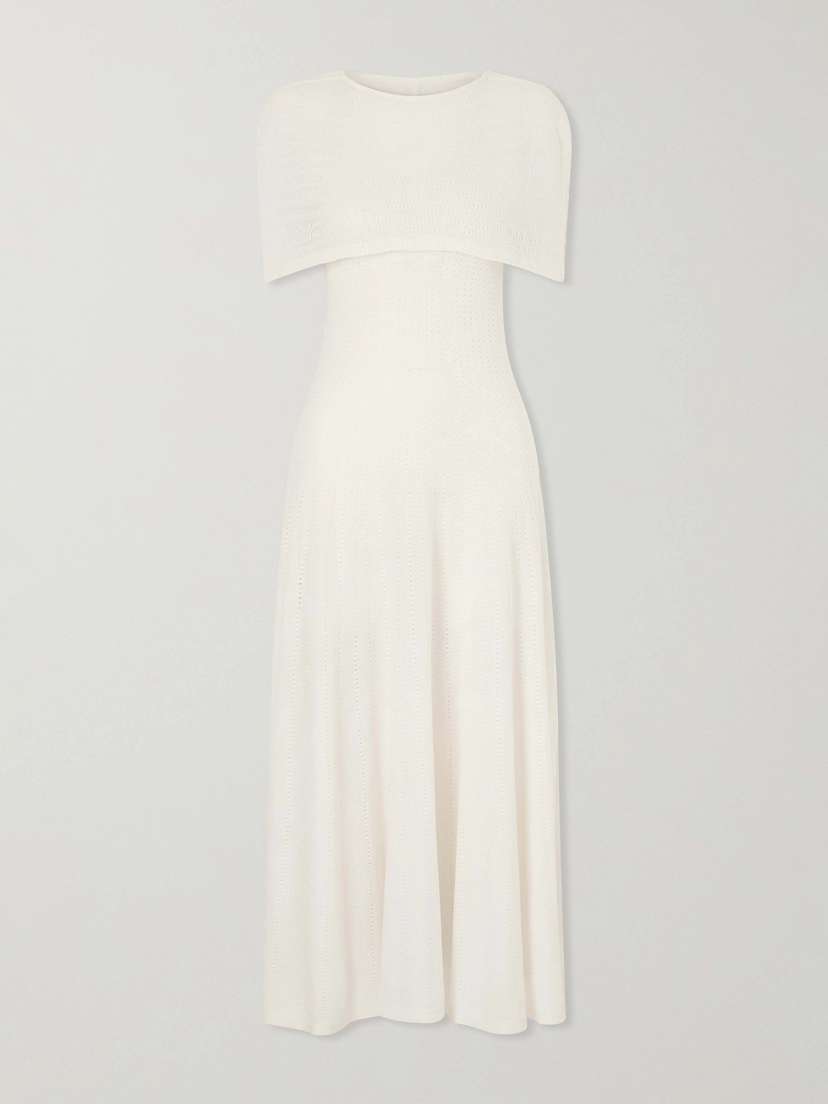 Arch4 Cordelia Crocheted Cotton, Silk And Cashmere-blend Maxi Dress