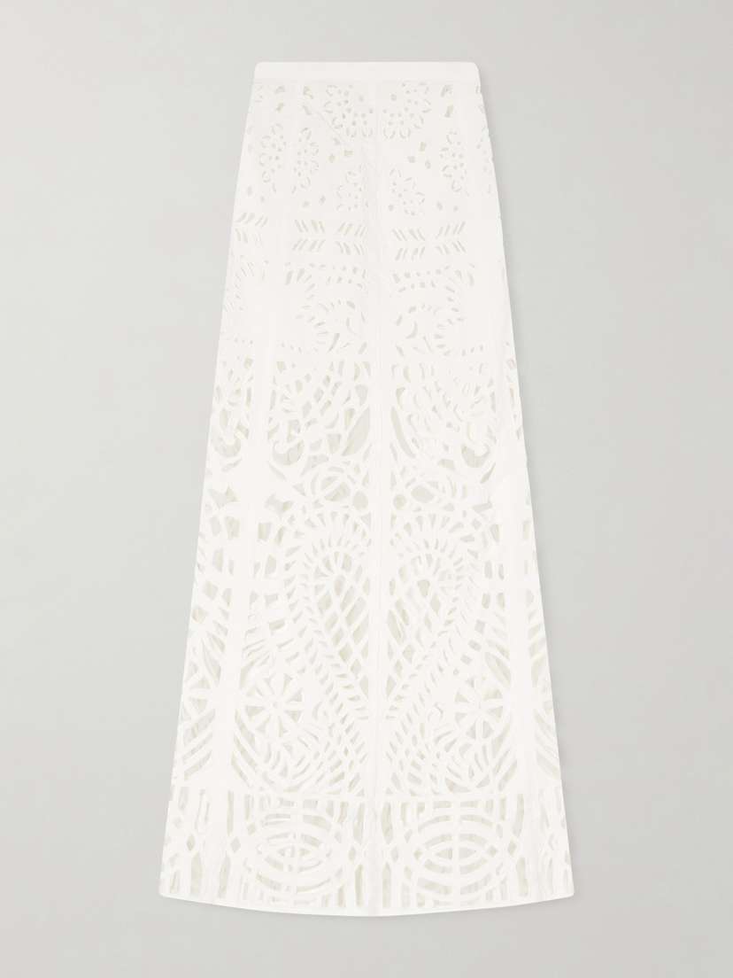 Emporio Sirenuse Rita Brisé Embroidered Cotton Midi Skirt | Thumbnail 6 Emporio Sirenuse Rita Brisé Embroidered Cotton Midi Skirt | Thumbnail 6
