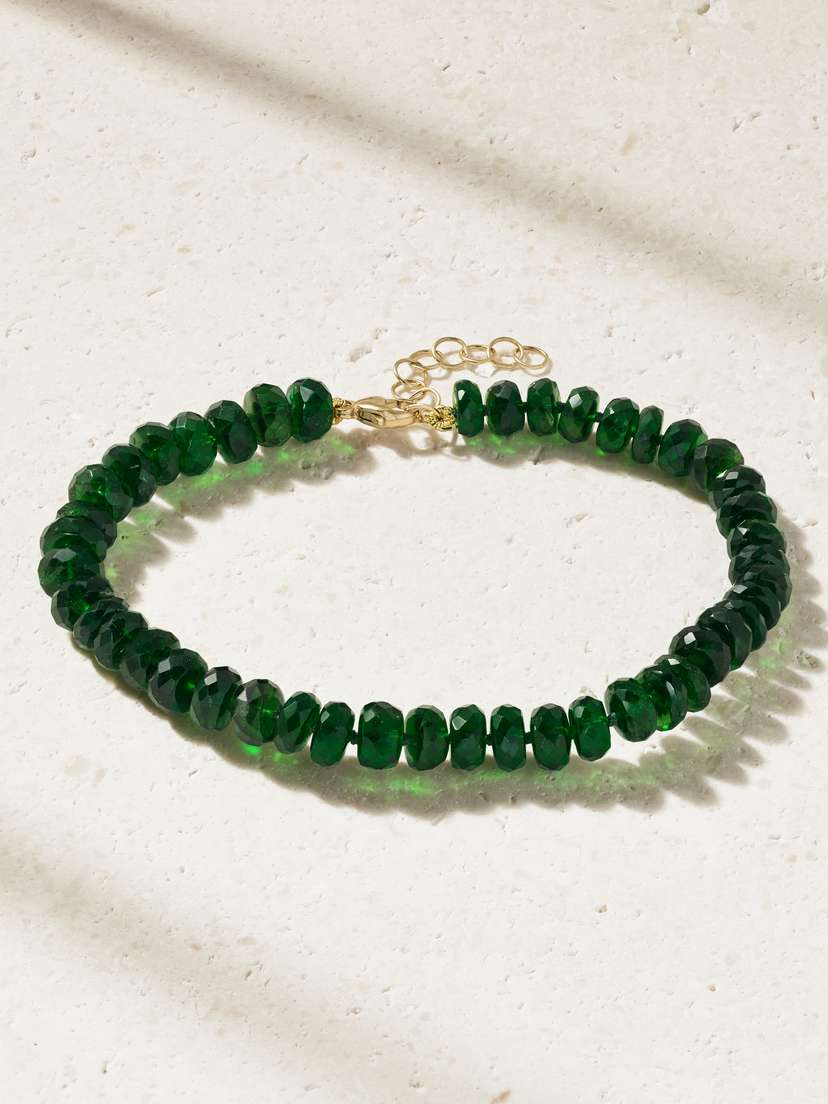 JIA JIA Oracle 14-karat Gold Chrome Diopside Bracelet