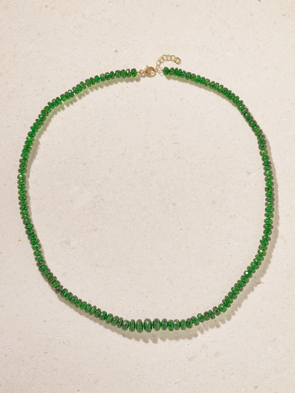 Jia Jia 14-karat Gold Oracle Chrome Diopside Necklace In Green