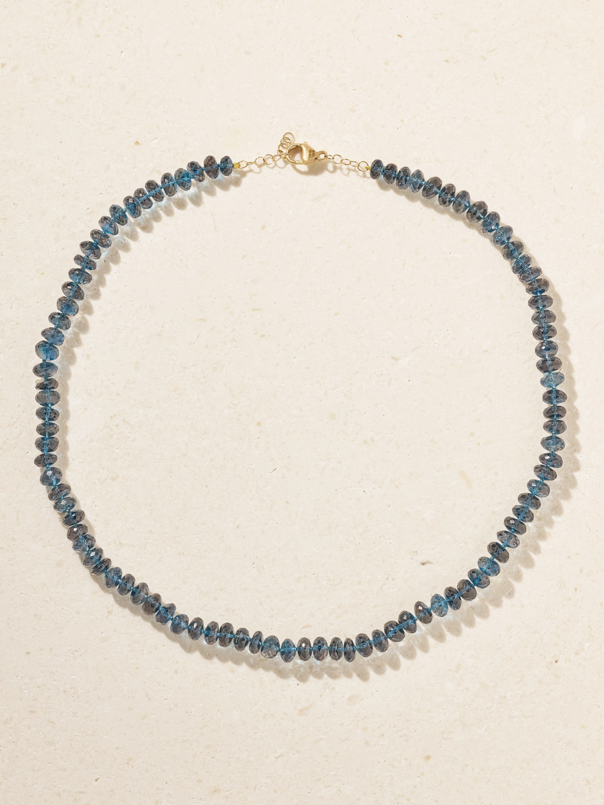 Jia Jia 14-karat Gold Topaz Necklace In Blue