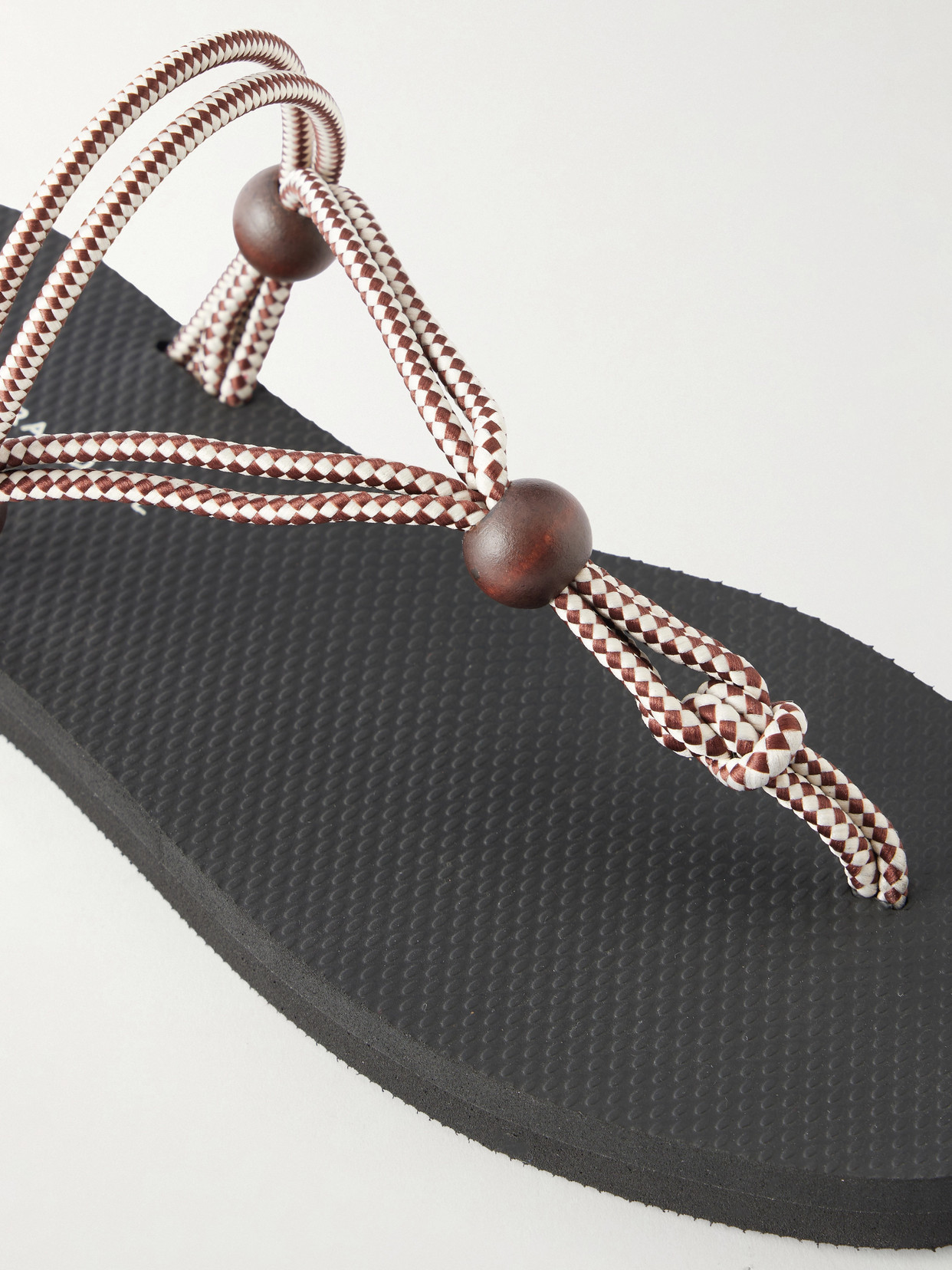 Mika Bead-Embellished Cord Sandals