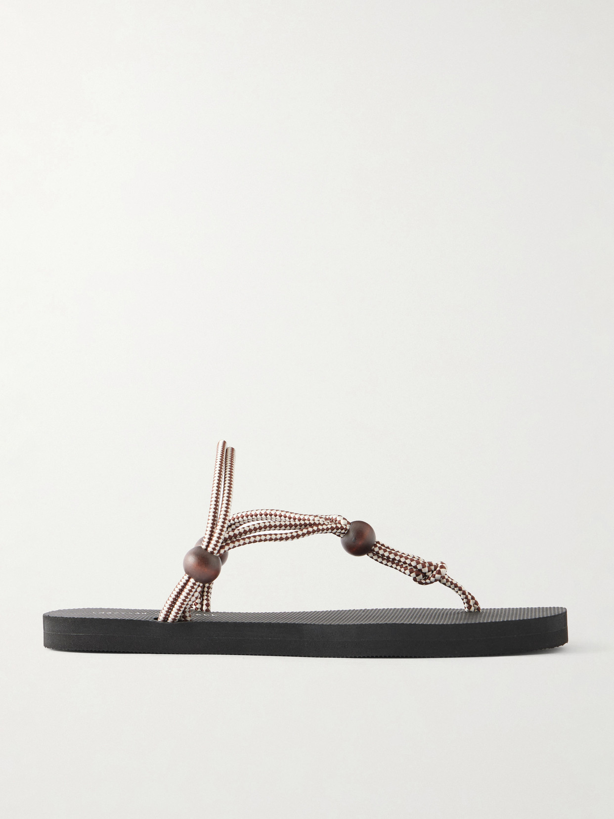 Loeffler Randall Mika Bead-embellished Cord Sandals In Multi
