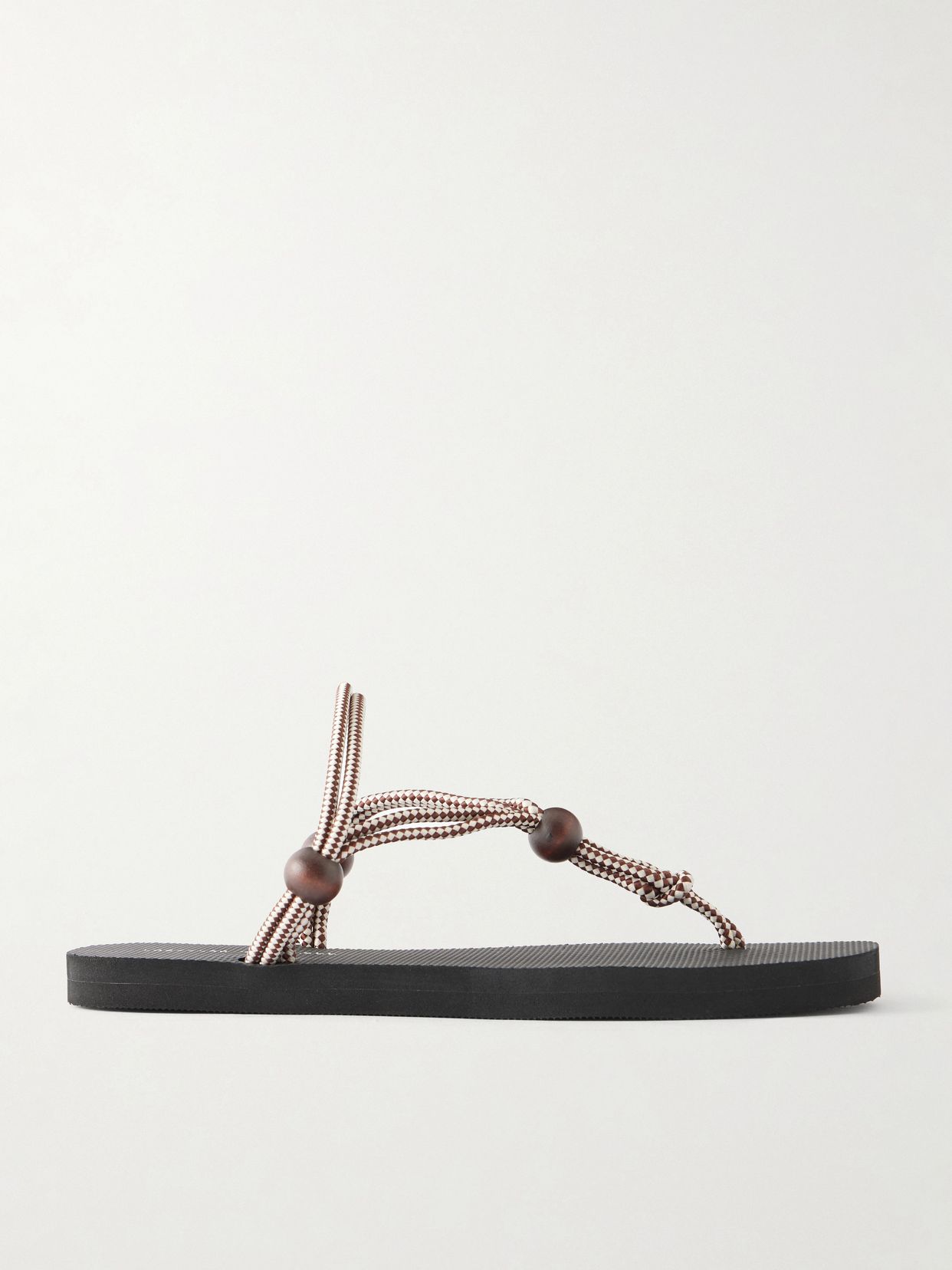 mika bead embellished cord sandals