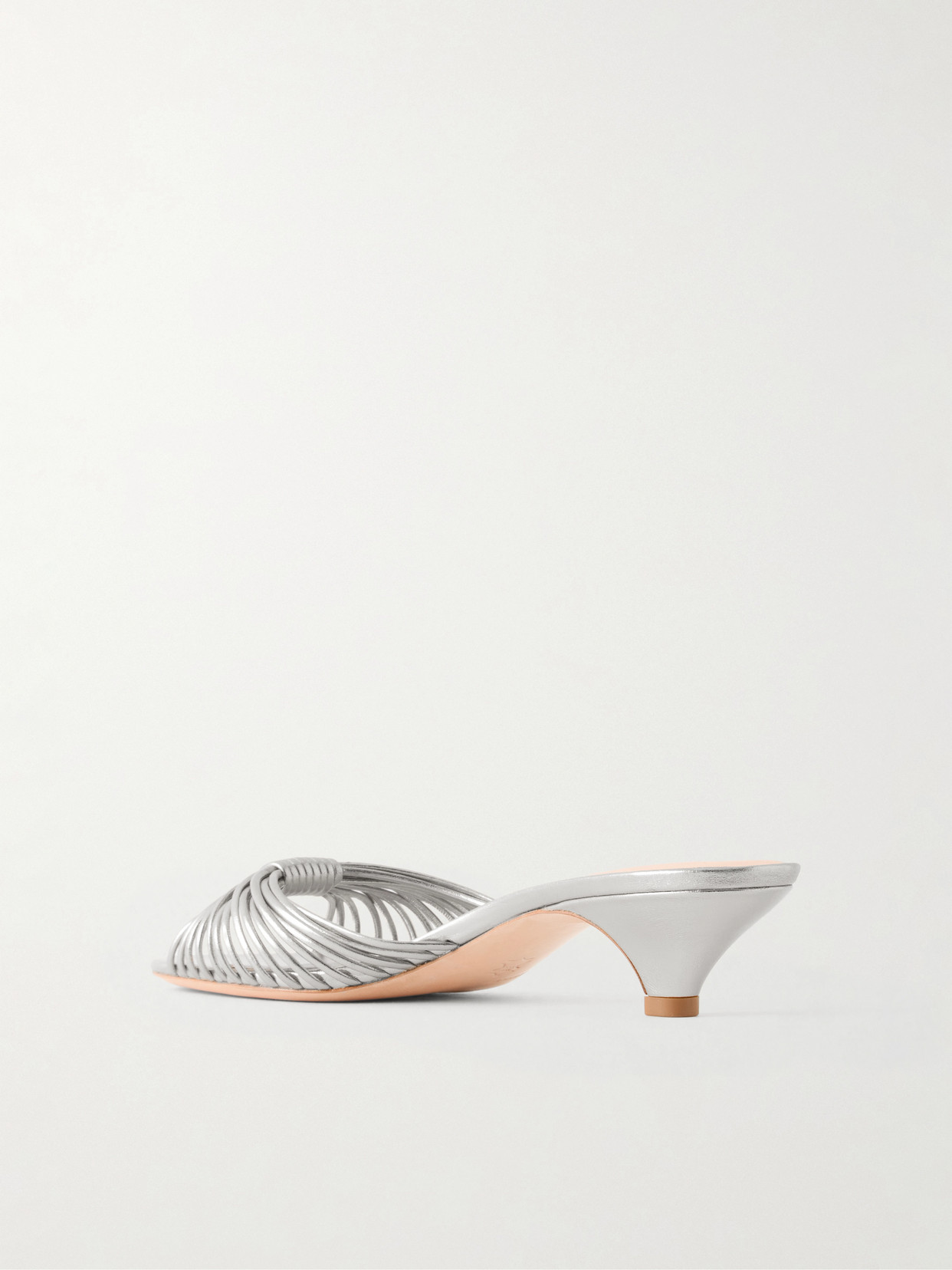 Dixie 40 Metallic-Leather Mules