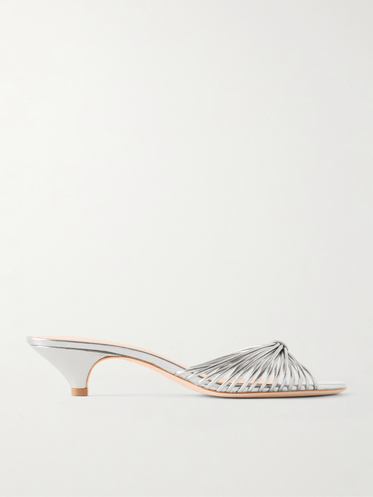 Dixie 40 Metallic-Leather Mules