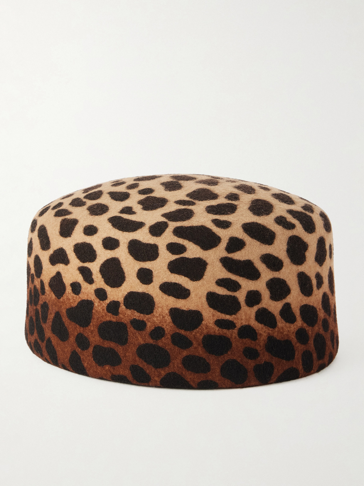 Gigi Burris Lauren Leopard-print Wool-felt Pillbox Hat In Animal Print