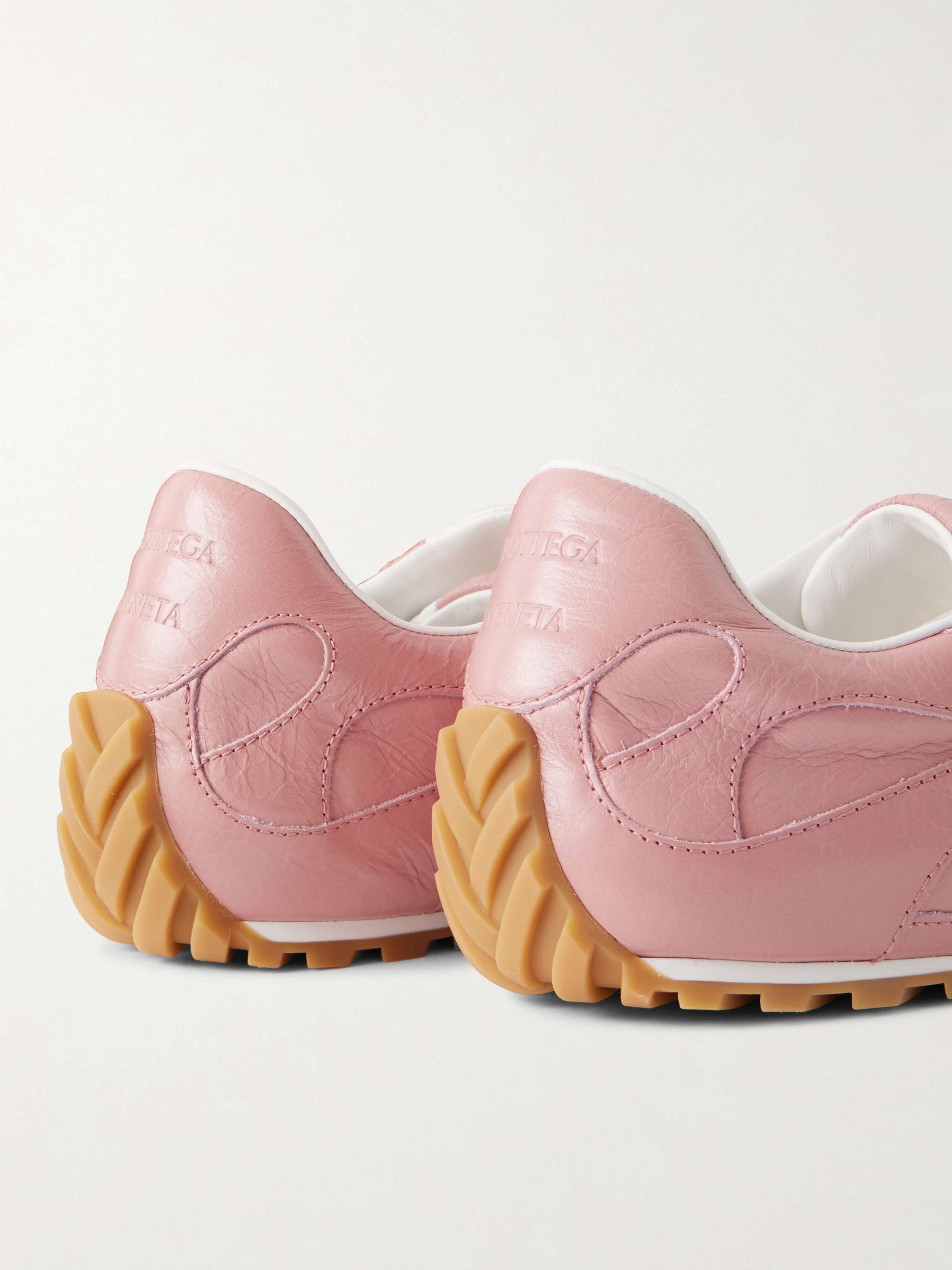 BOTTEGA VENETA Orbit Flash leather sneakers | NET-A-PORTER