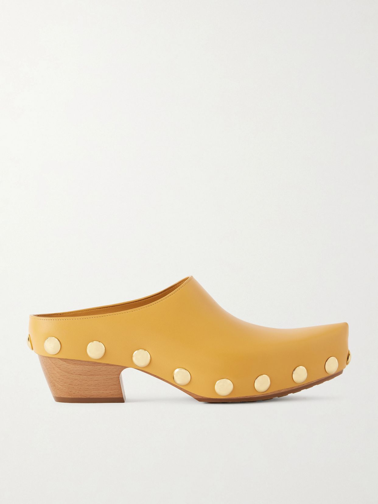 Gondola studded leather clogs