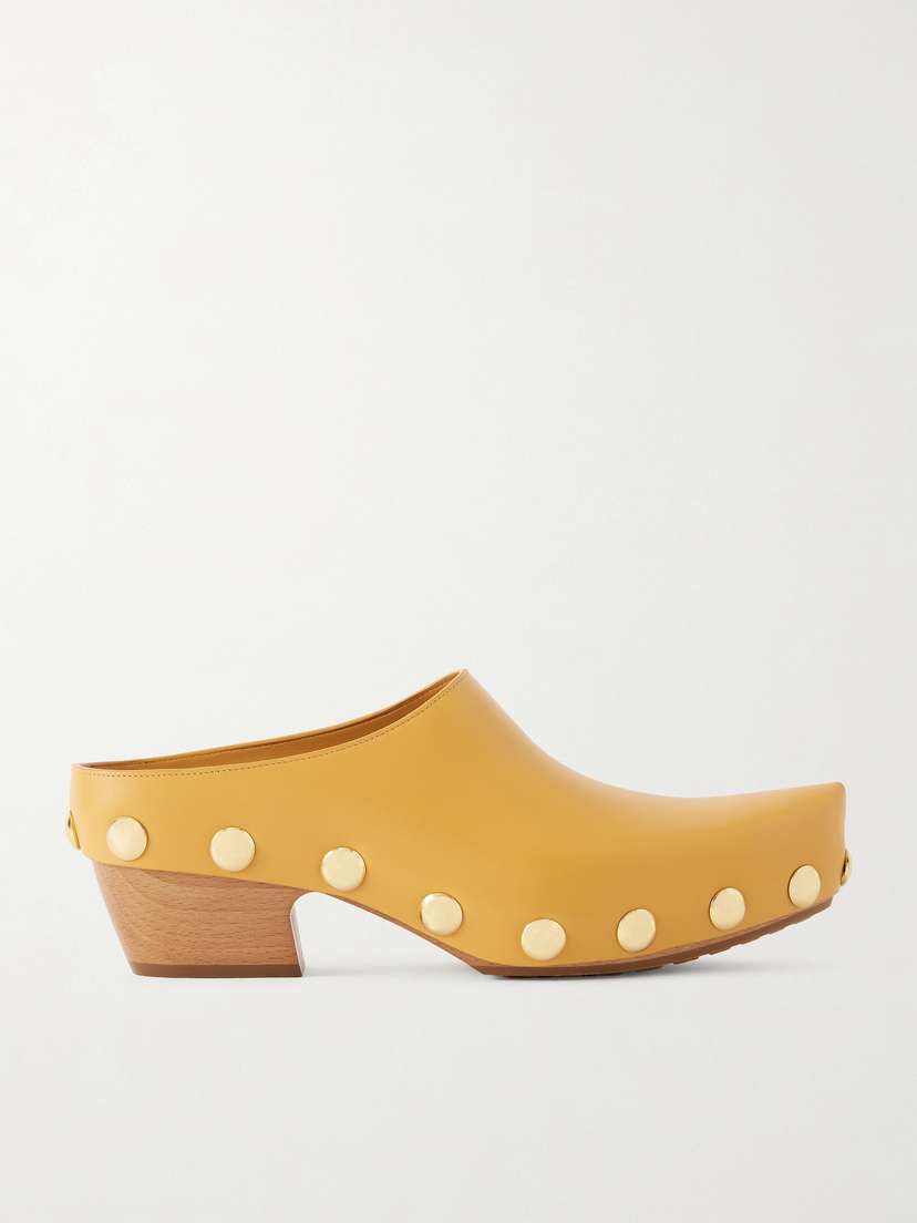 Bottega Veneta Gondola Studded Leather Clogs