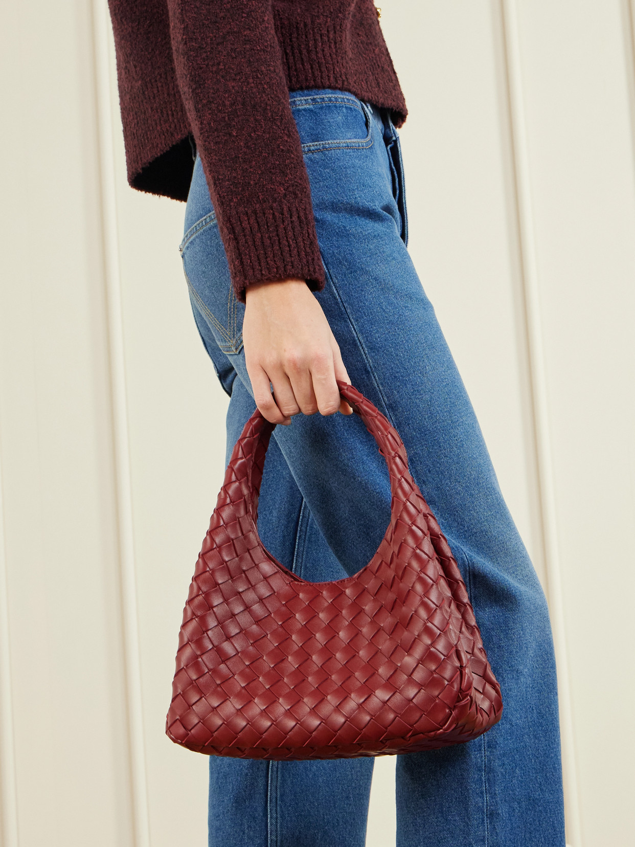 Campana Small Intrecciato Shoulder Bag