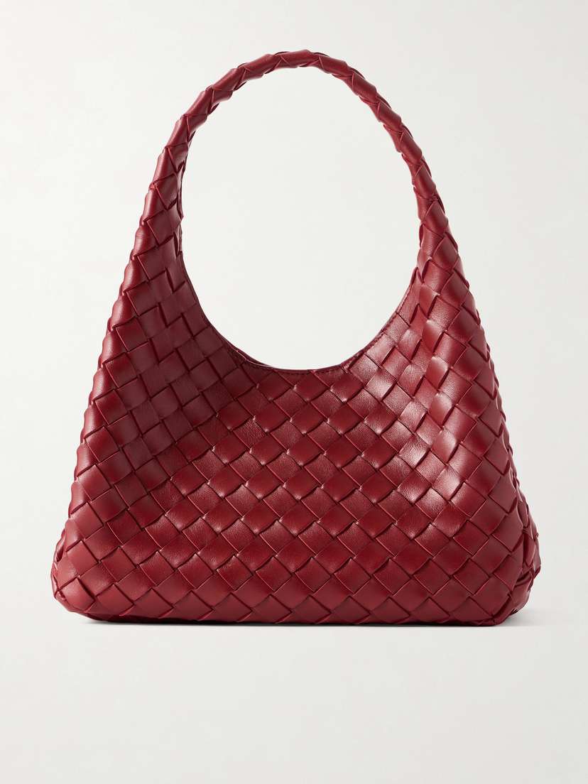 Bottega Veneta Campana Small Intrecciato Leather Shoulder Bag