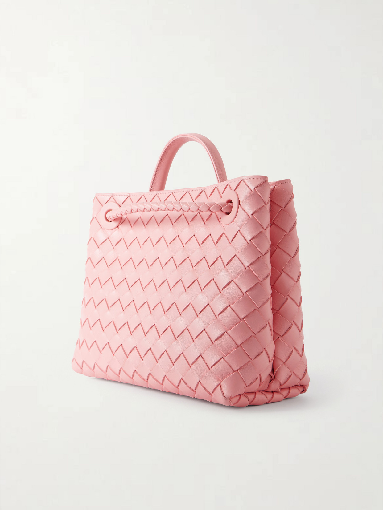 Andiamo Small Intrecciato Leather Tote