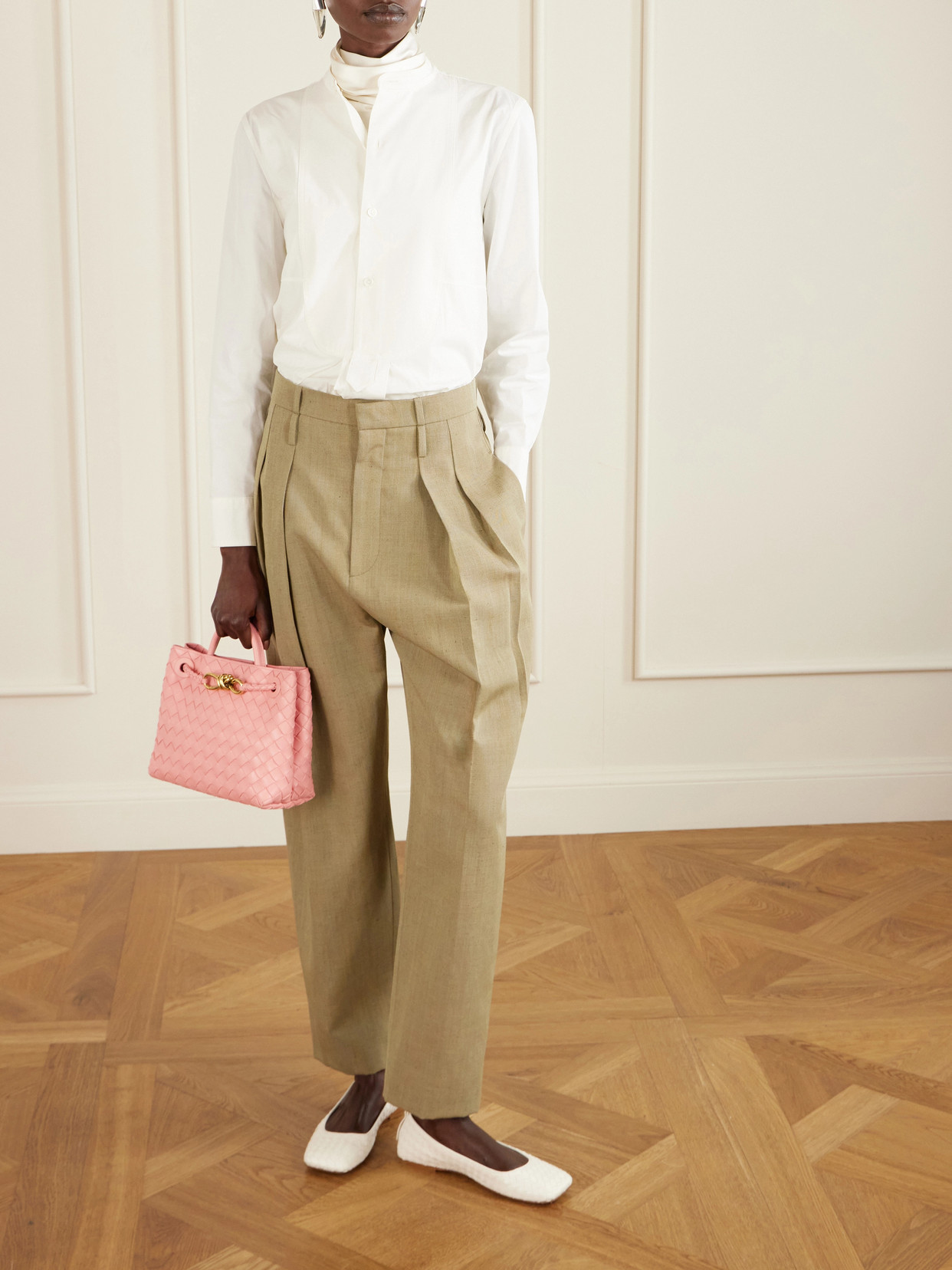 Andiamo Small Intrecciato Leather Tote