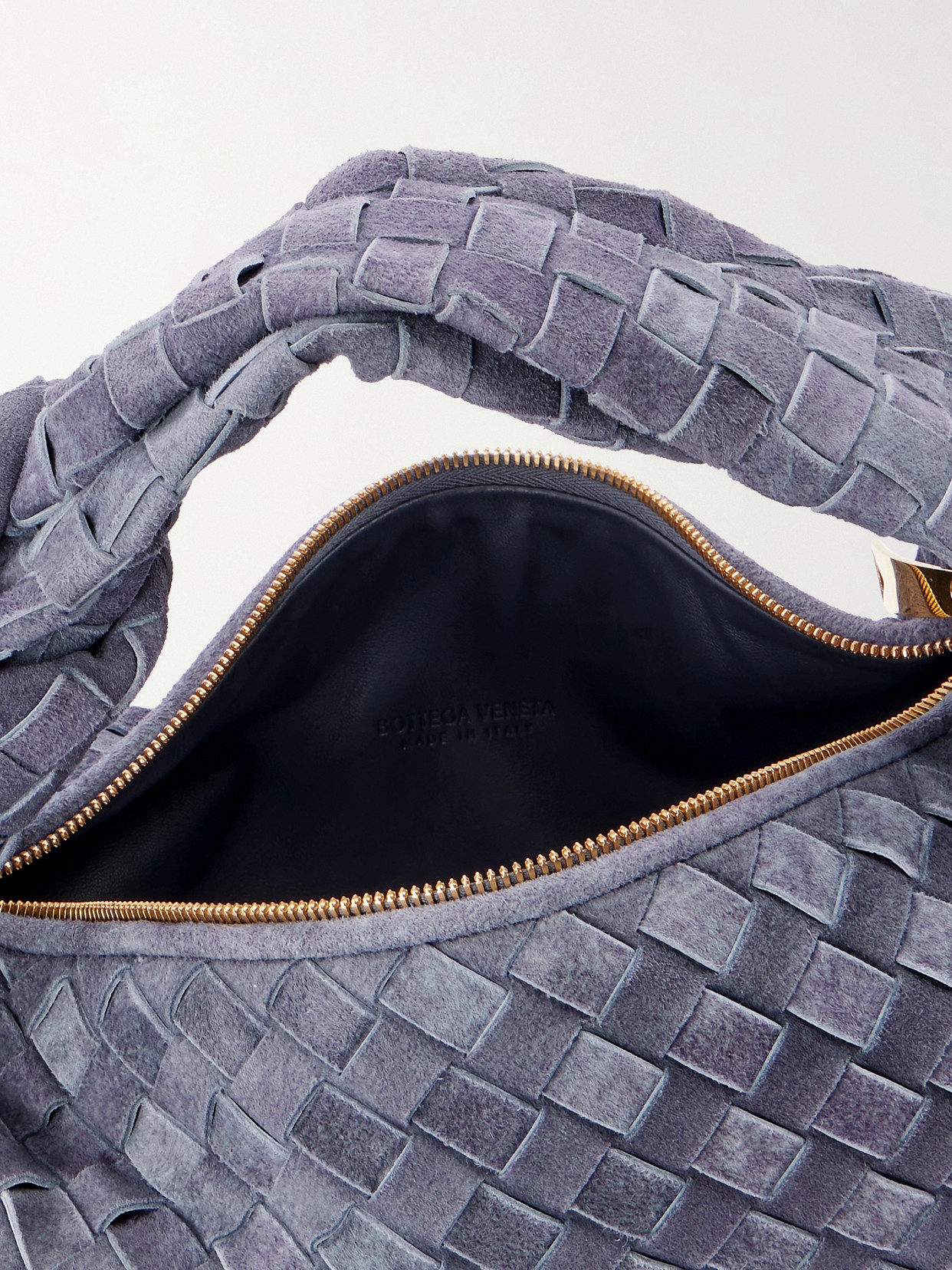 Jodie Small Intrecciato Suede Tote