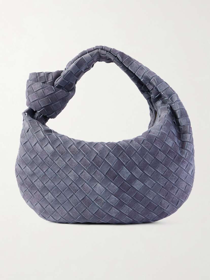 Bottega Veneta Jodie Small Intrecciato Suede Tote