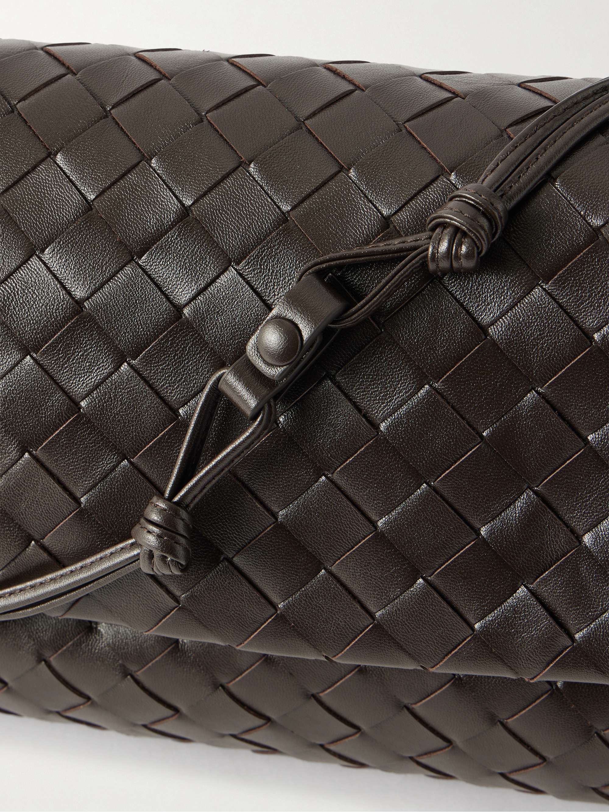 BOTTEGA VENETA Giorno Intrecciato leather shoulder bag | NET-A-PORTER