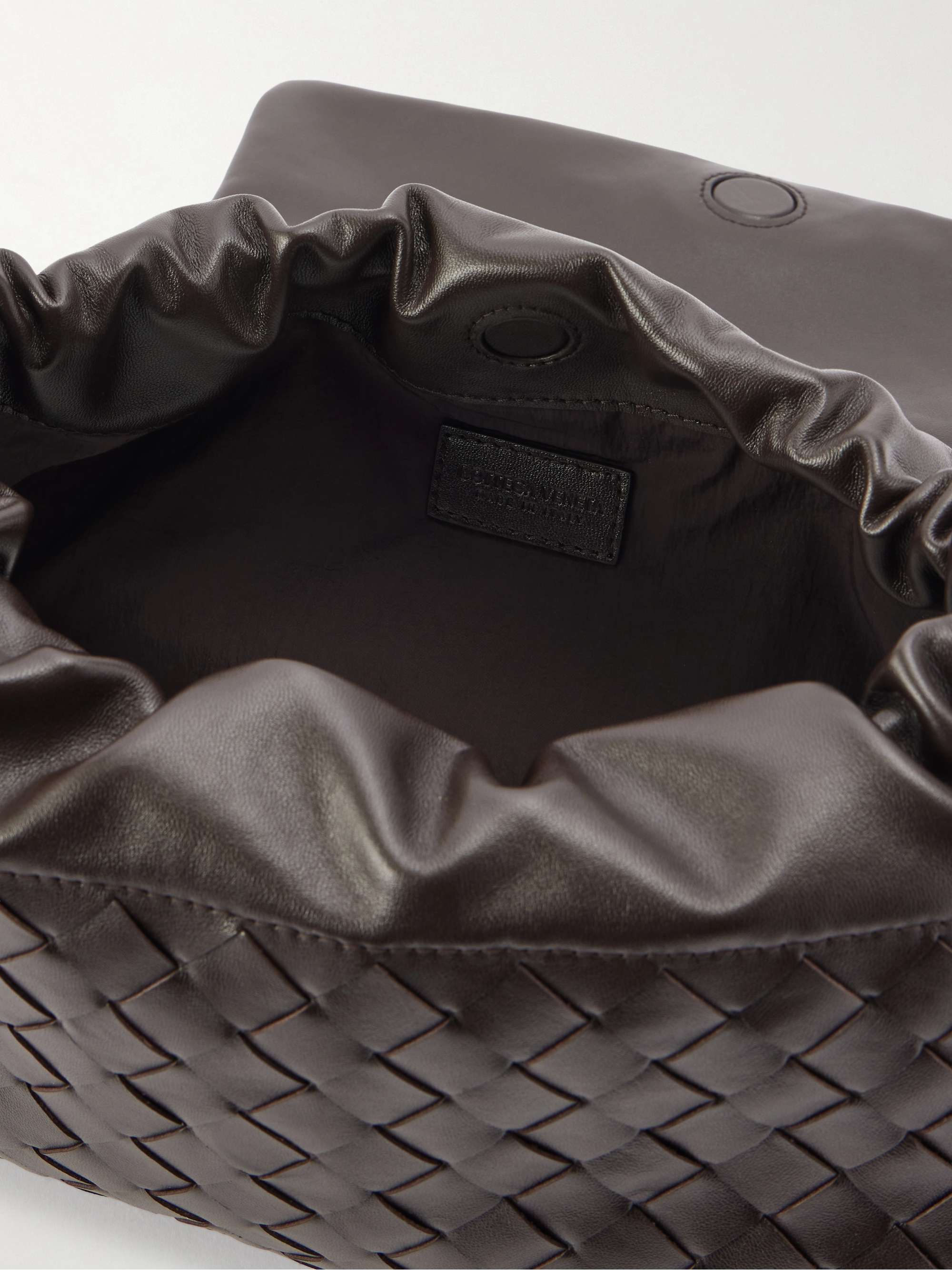 BOTTEGA VENETA Giorno Intrecciato leather shoulder bag | NET-A-PORTER