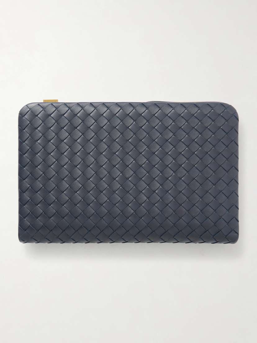 Bottega Veneta Mezzanotte Intrecciato Leather Wallet