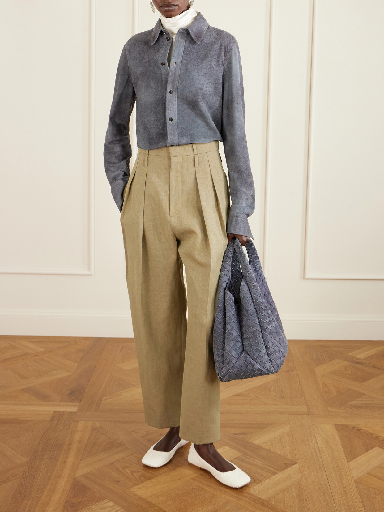 Campana Large Intrecciato Shoulder Bag