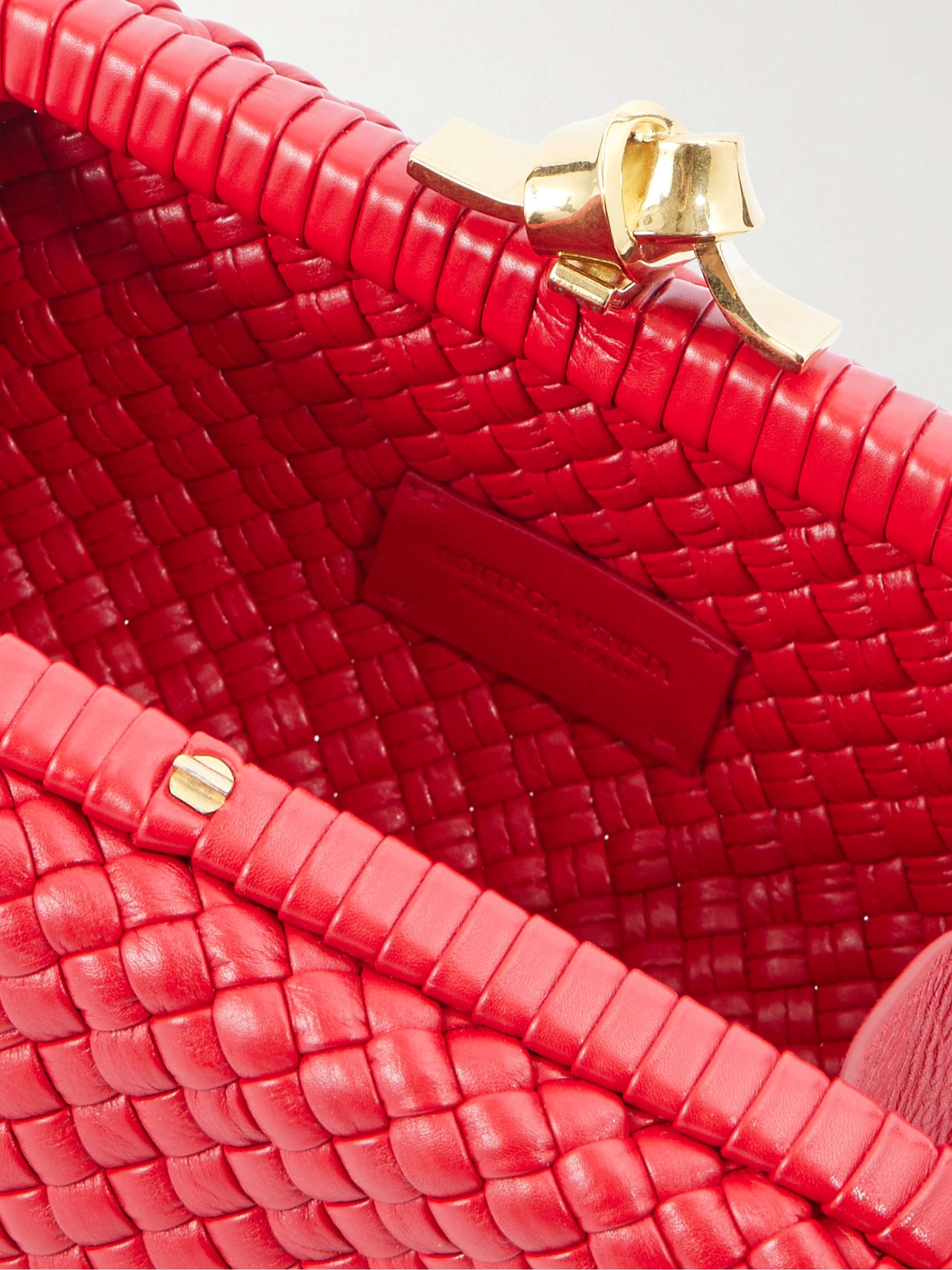 BOTTEGA VENETA Knot intrecciato leather clutch | NET-A-PORTER