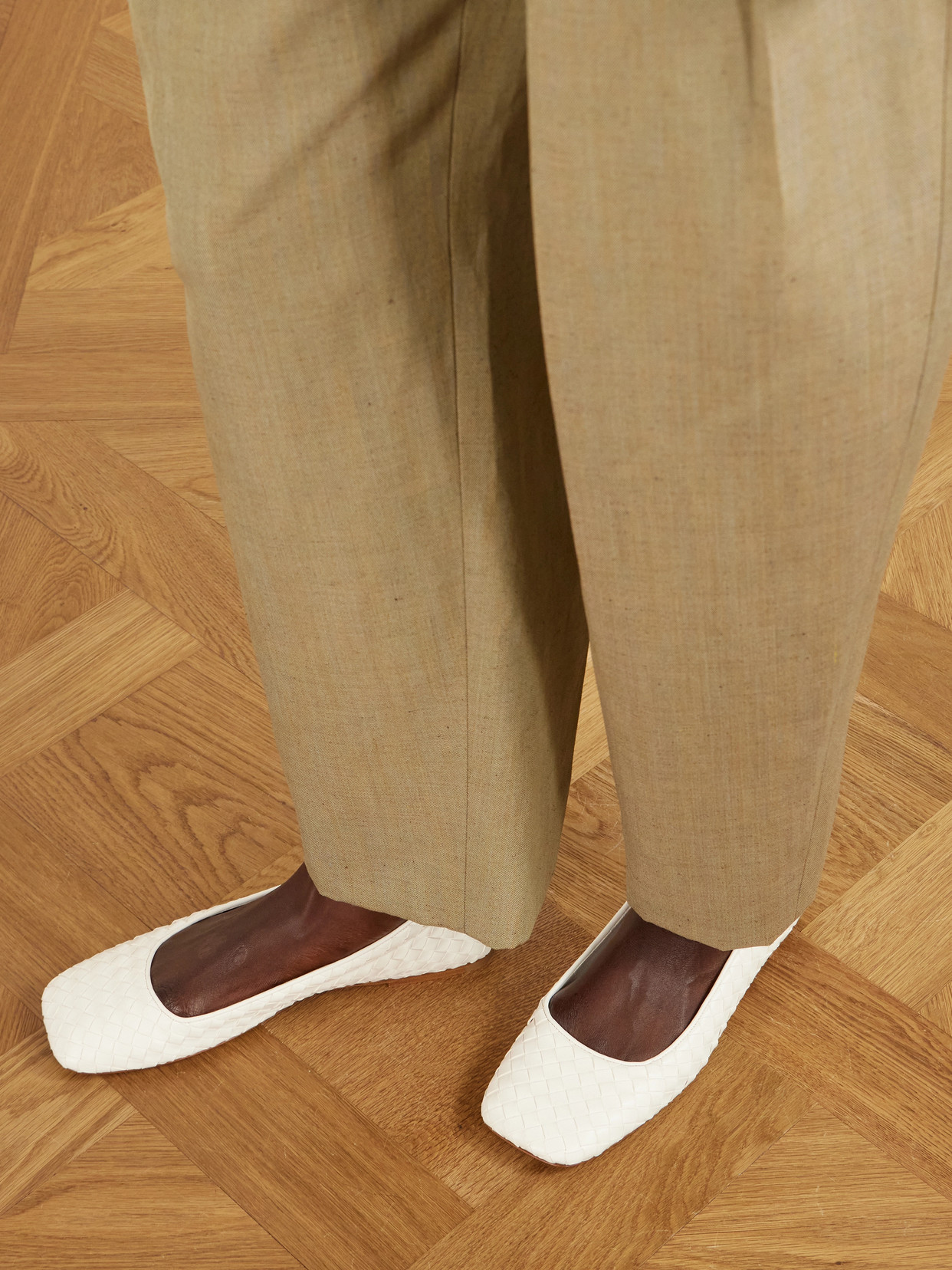 Charlotte Intrecciato Ballet Flats