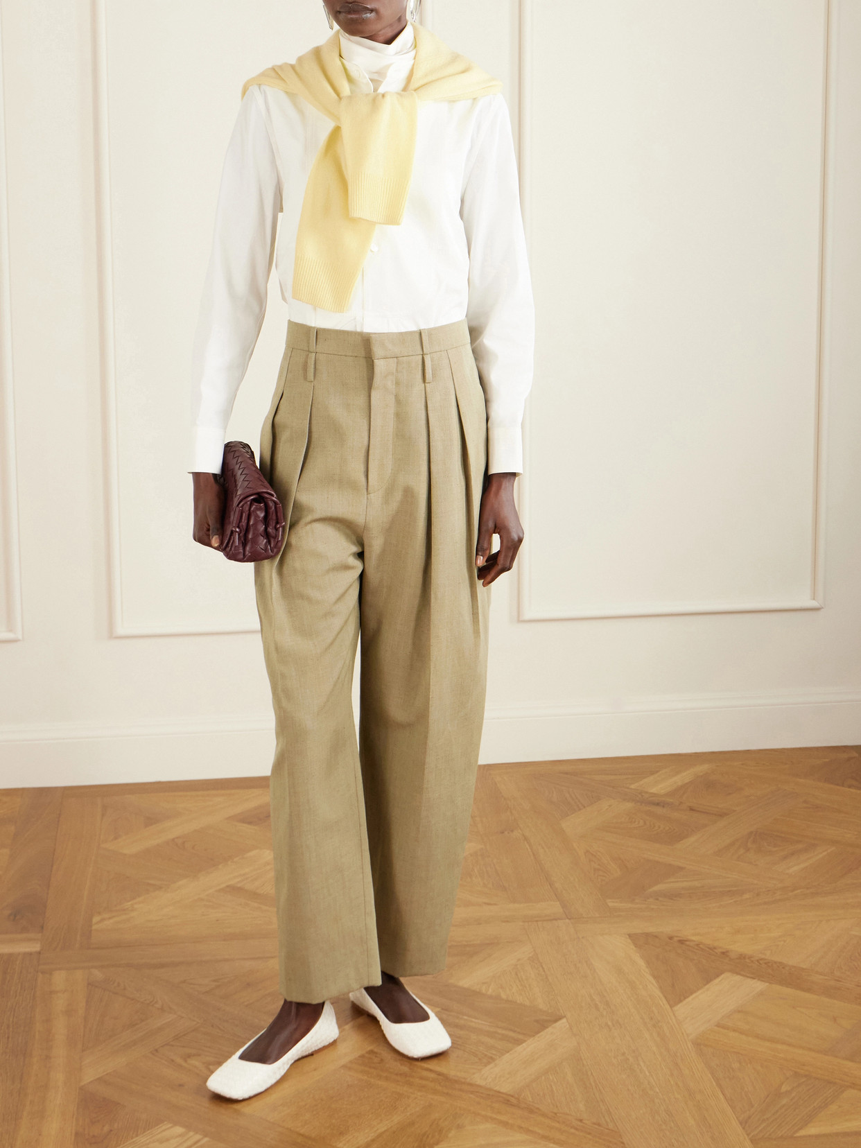 Charlotte Intrecciato Ballet Flats