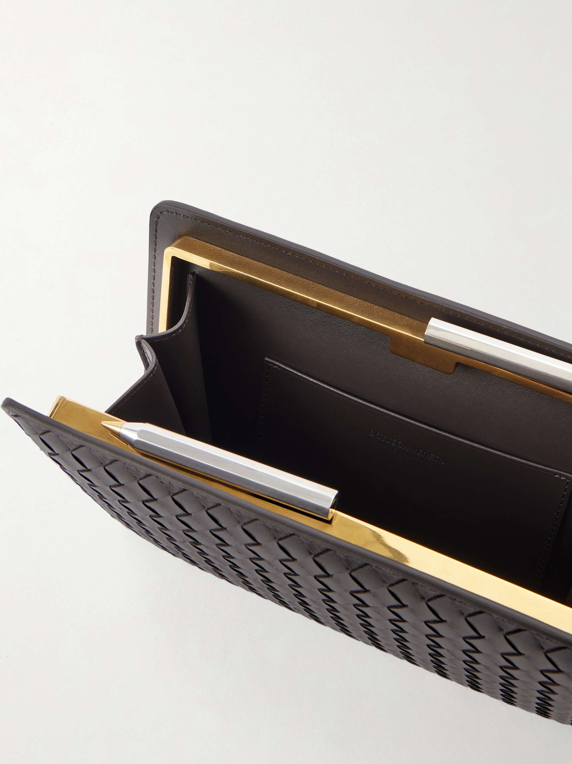 BOTTEGA VENETA Intrecciato leather pouch | NET-A-PORTER