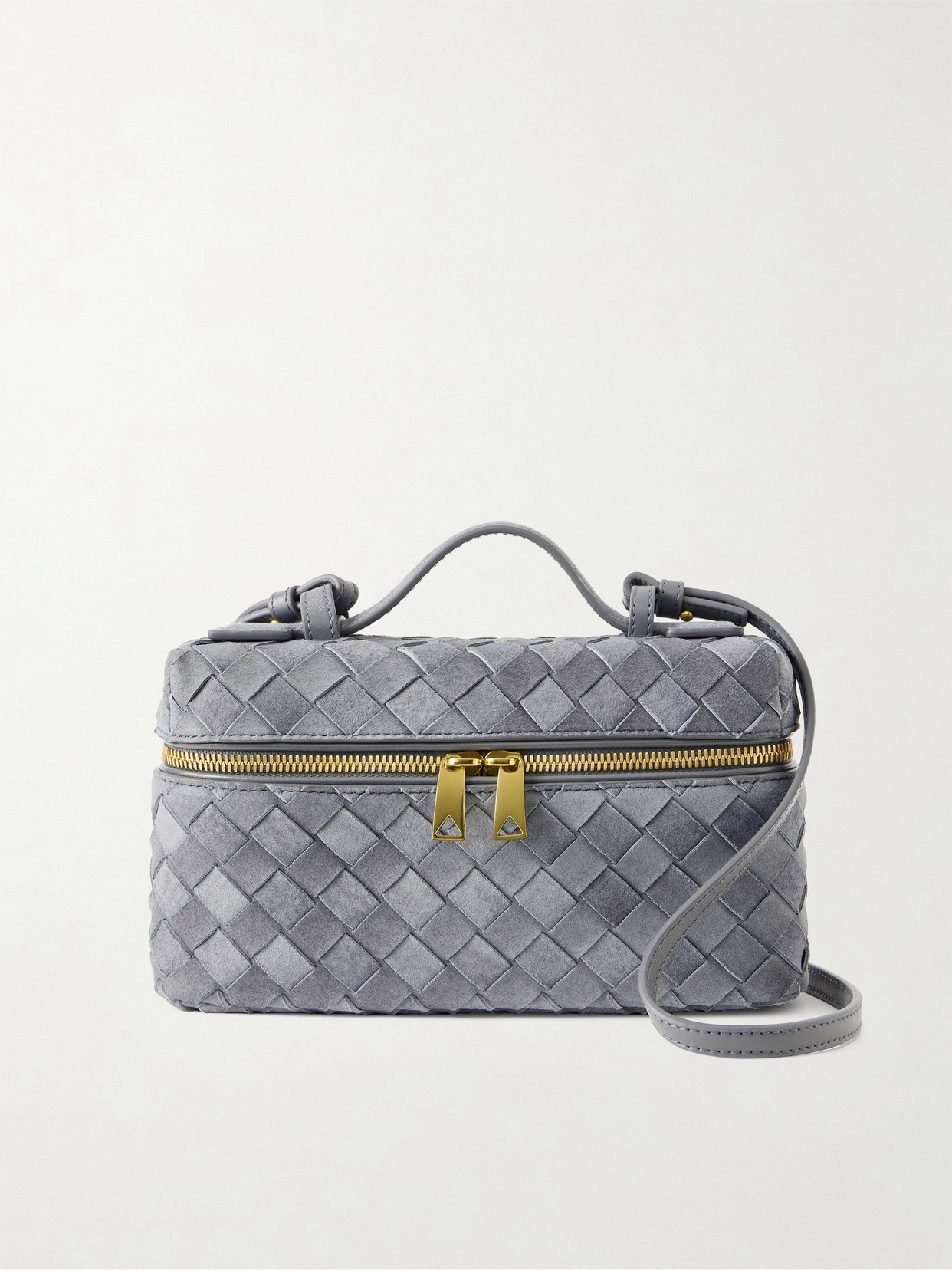Bang Bang Intrecciato Suede Tote