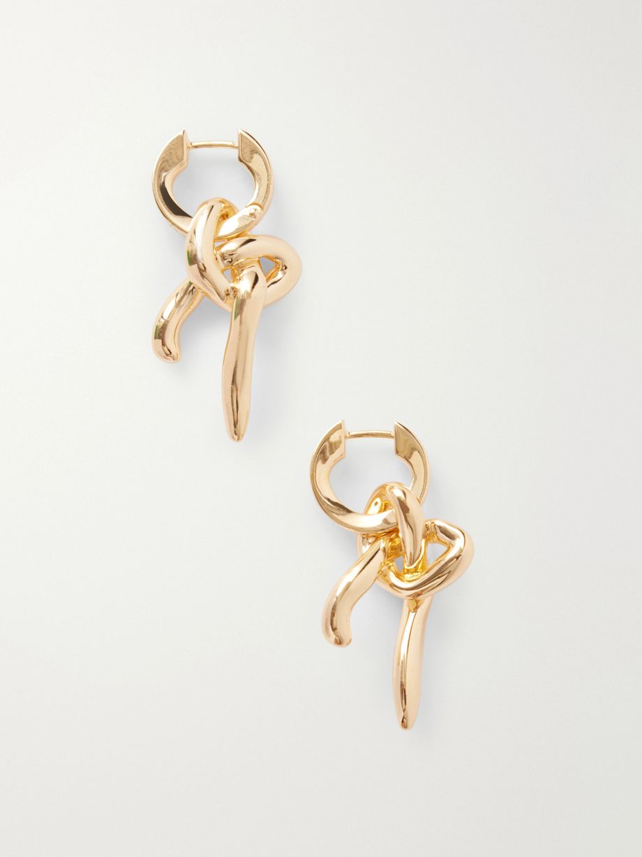 Gold-plated silver earrings