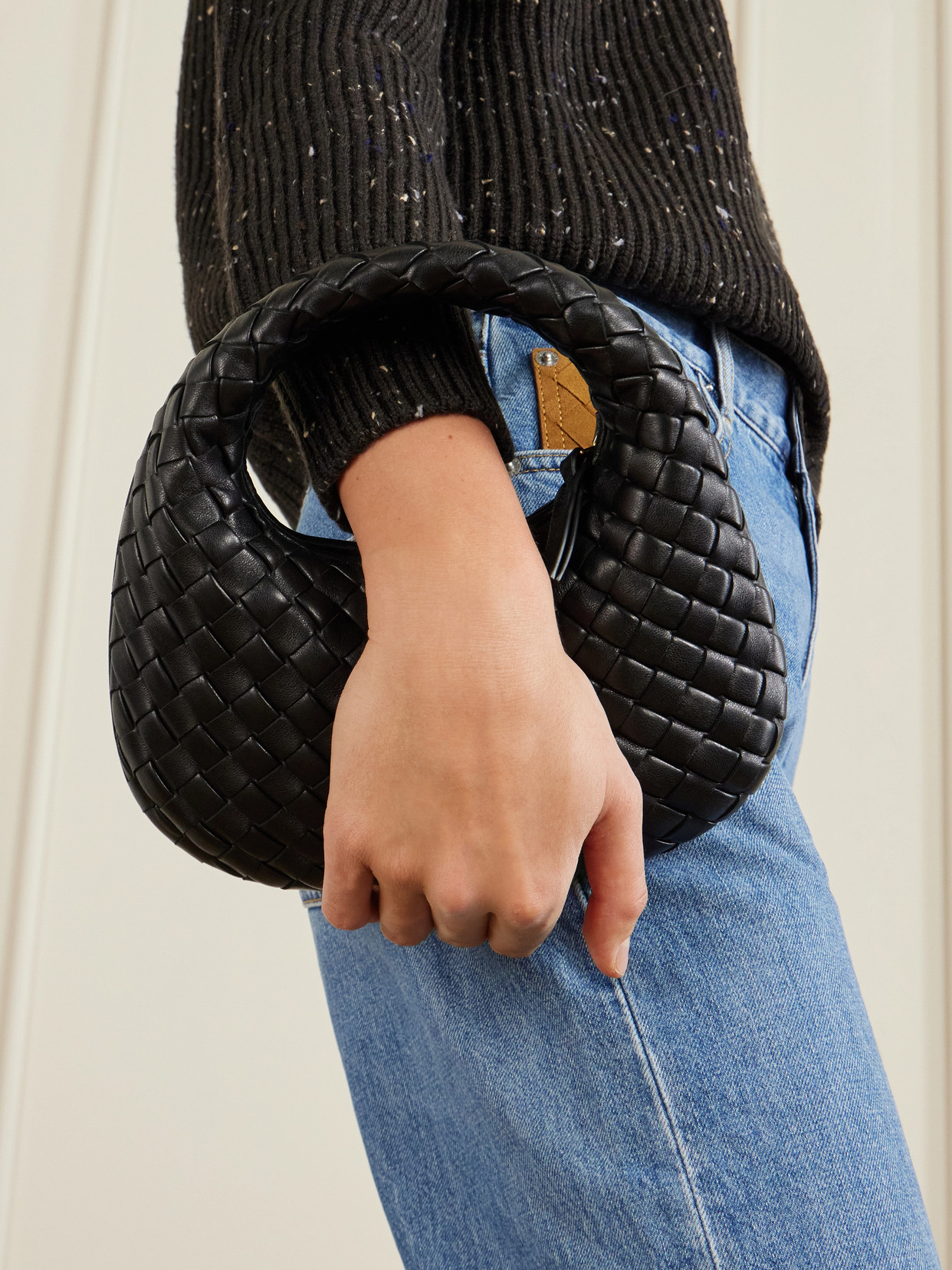 Baby Veneta Intrecciato Shoulder Bag