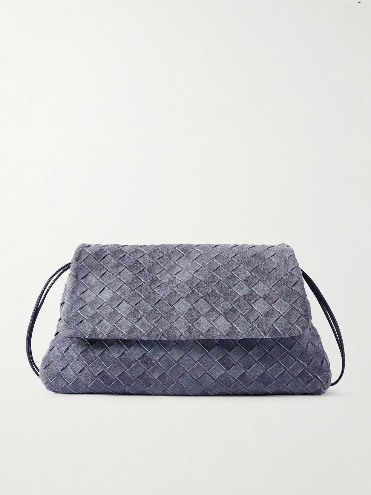 Giorno Intrecciato Suede Shoulder Bag
