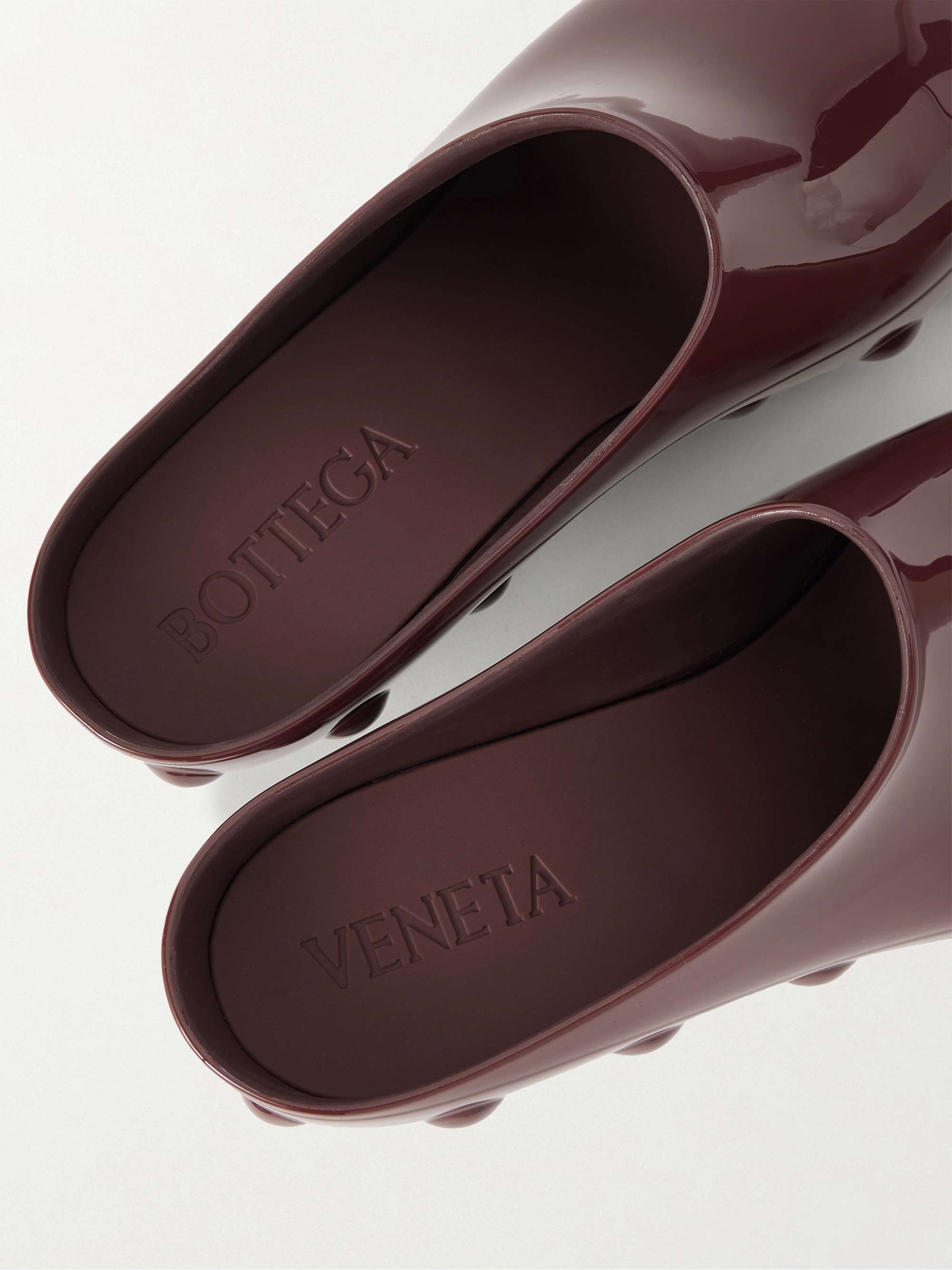 BOTTEGA VENETA Gondola studded rubber mules | NET-A-PORTER