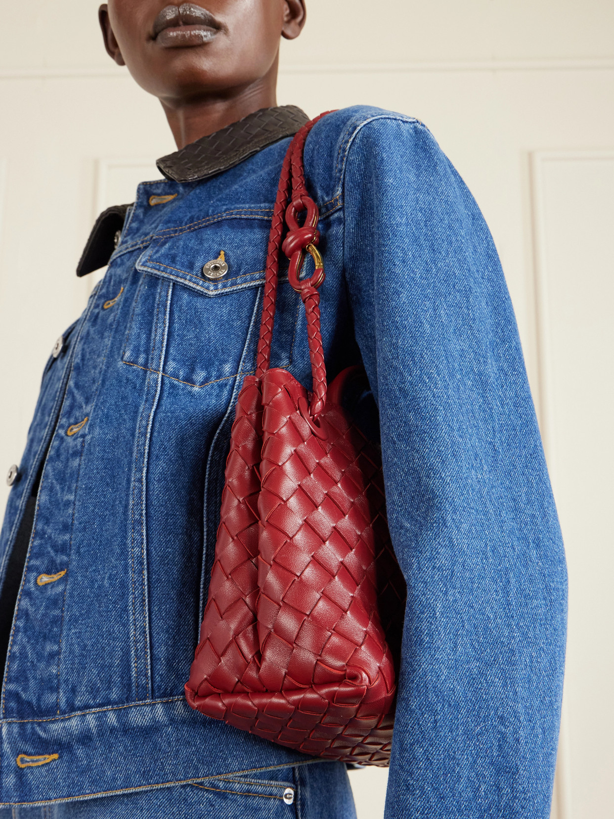 Andiamo Intrecciato Leather Tote