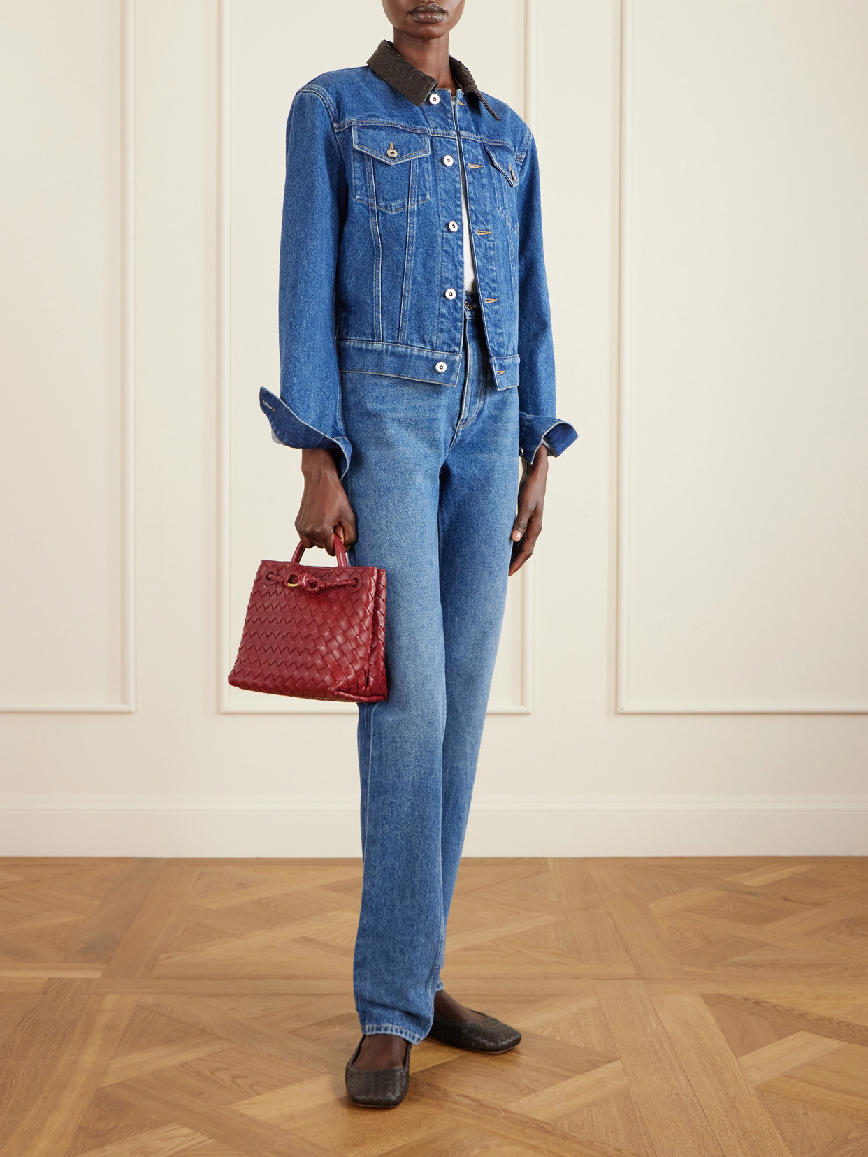 Andiamo Intrecciato Leather Tote