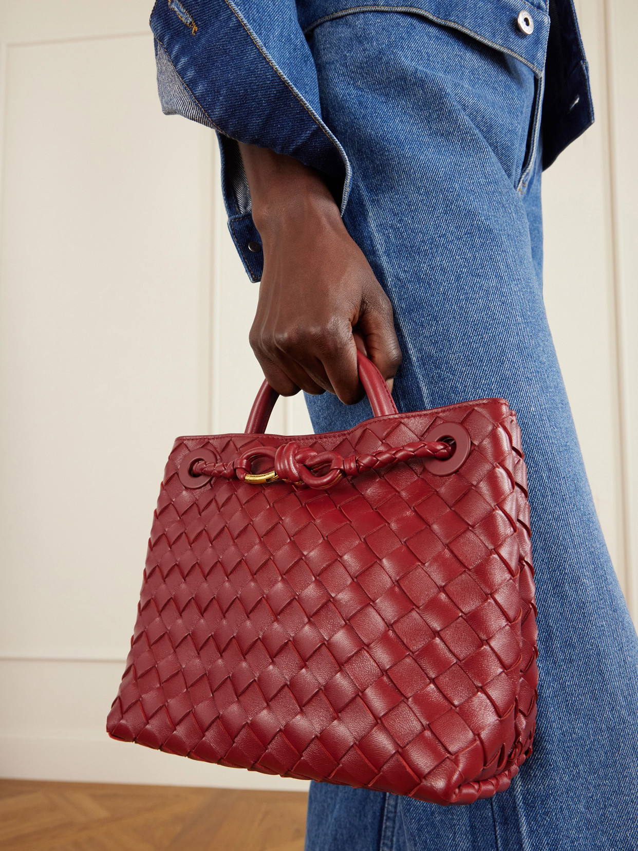 Andiamo Intrecciato Leather Tote
