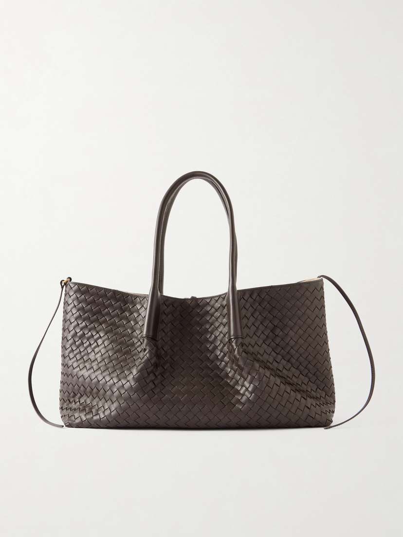 Bottega Veneta Pinacoteca Medium Intrecciato Leather Tote