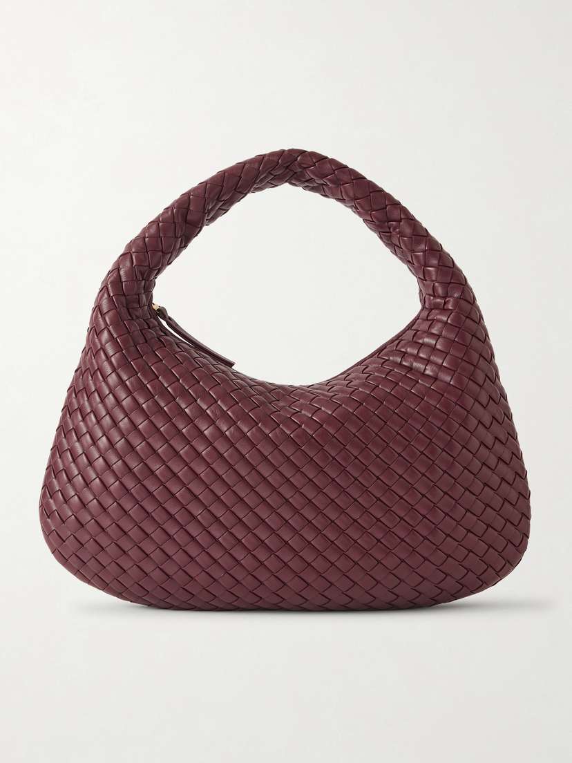 Bottega Veneta Veneta Medium Intrecciato Leather Shoulder Bag
