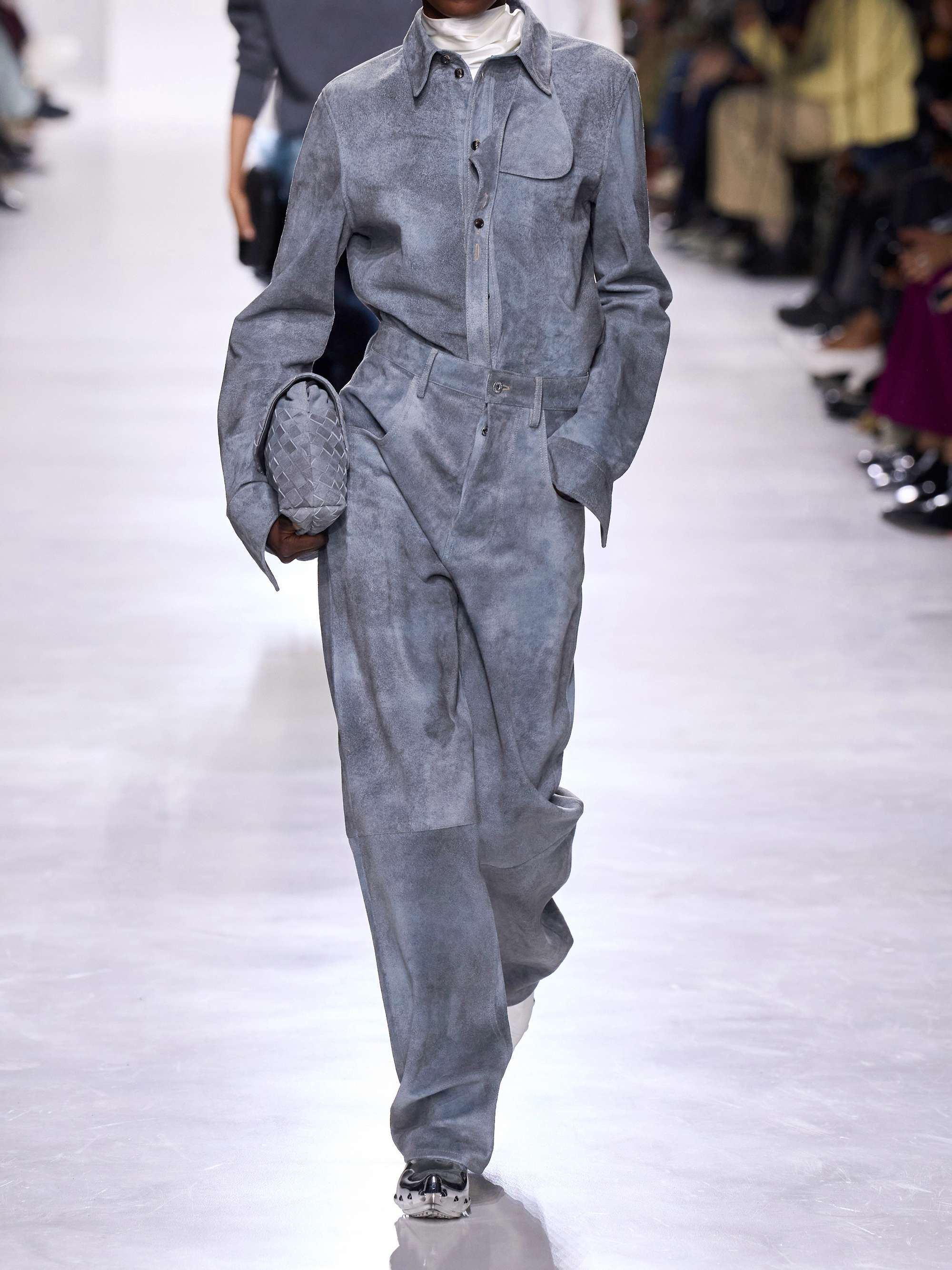 BOTTEGA VENETA Suede straight-leg pants | NET-A-PORTER