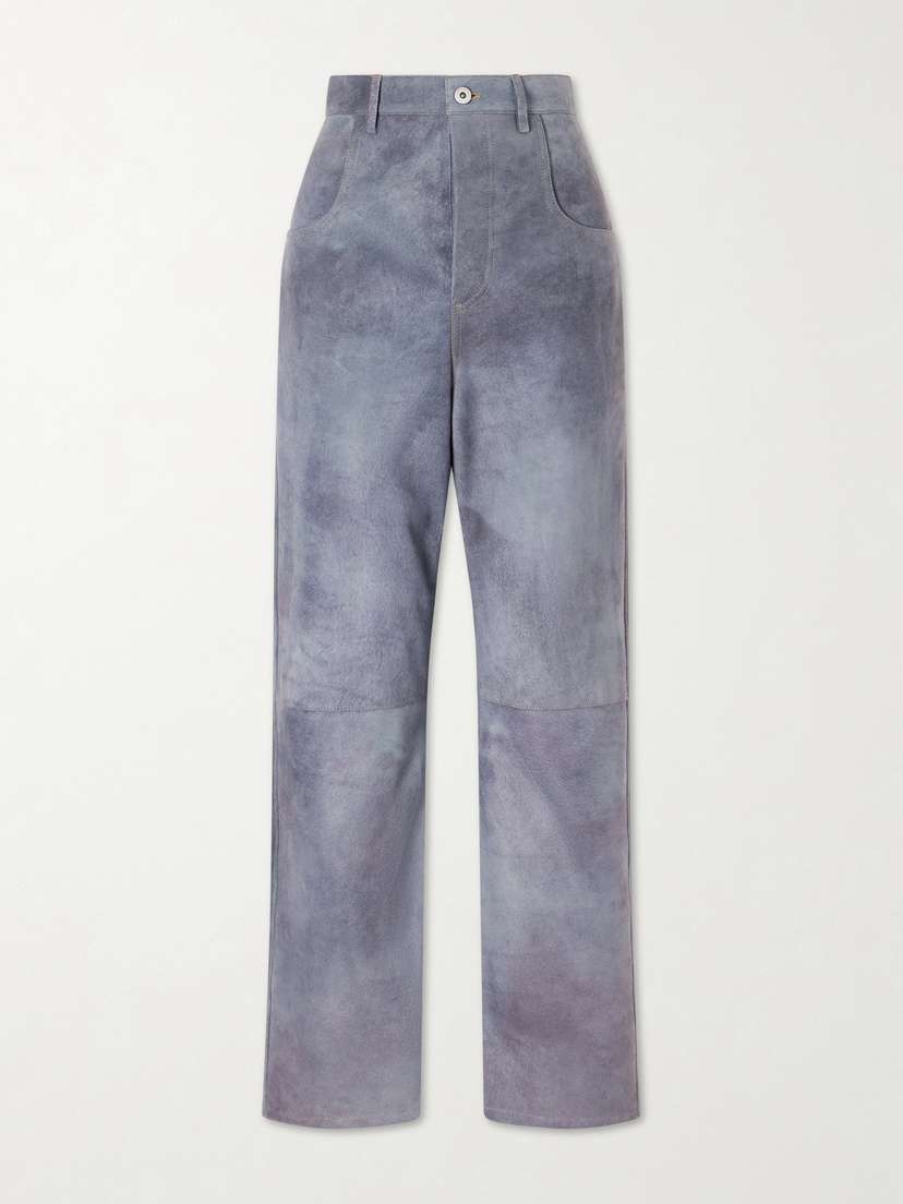 Bottega Veneta Suede Straight-leg Pants