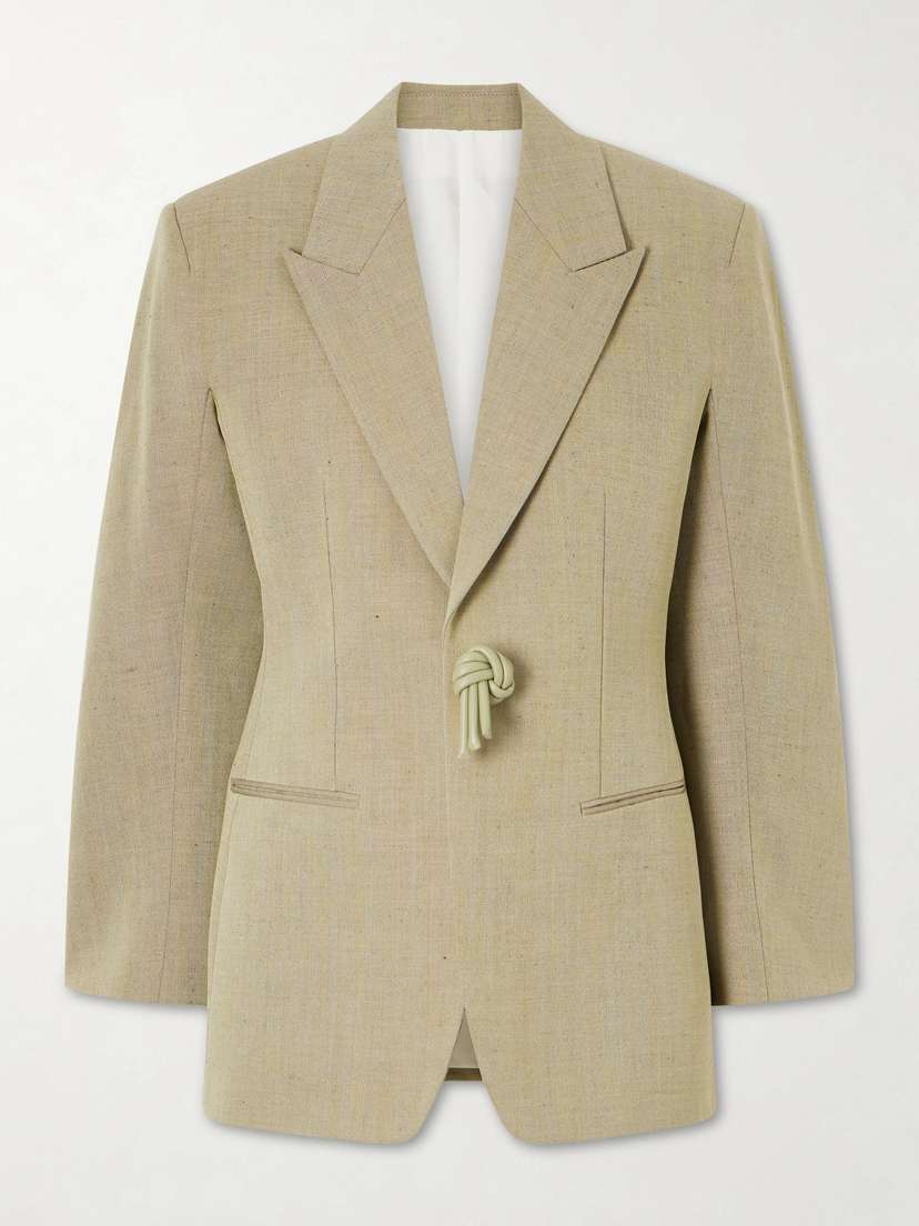 Bottega Veneta Embellished Wool-blend Blazer