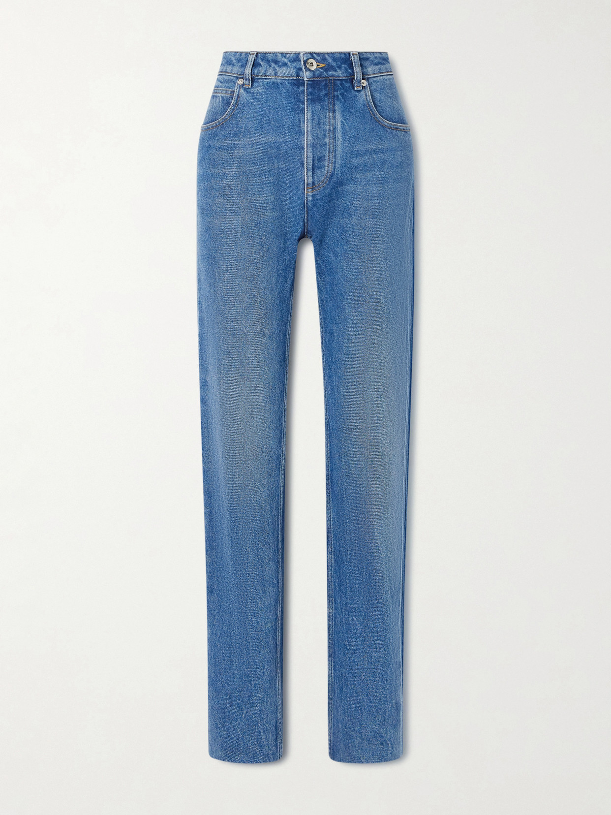 High-Rise Slim-Leg Jeans