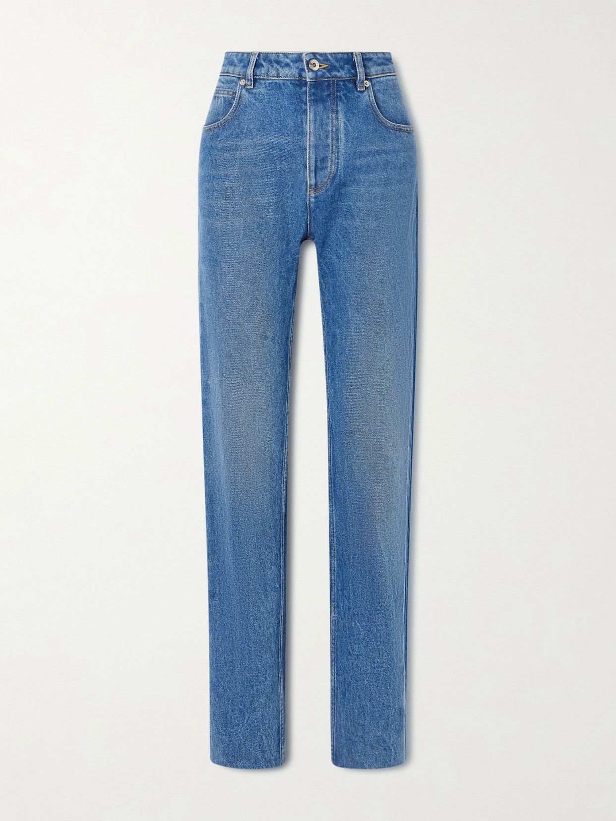 High-rise slim-leg jeans