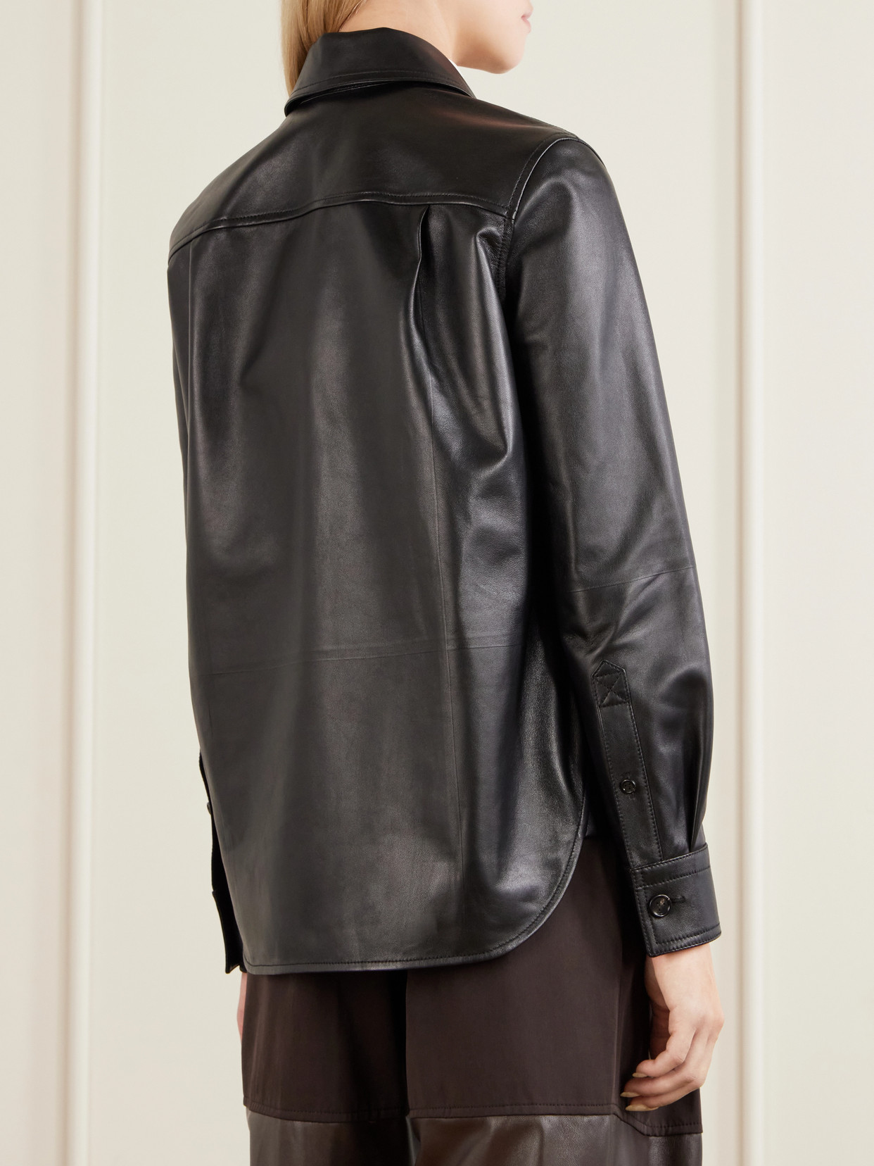 Intrecciato-Trimmed Shirt