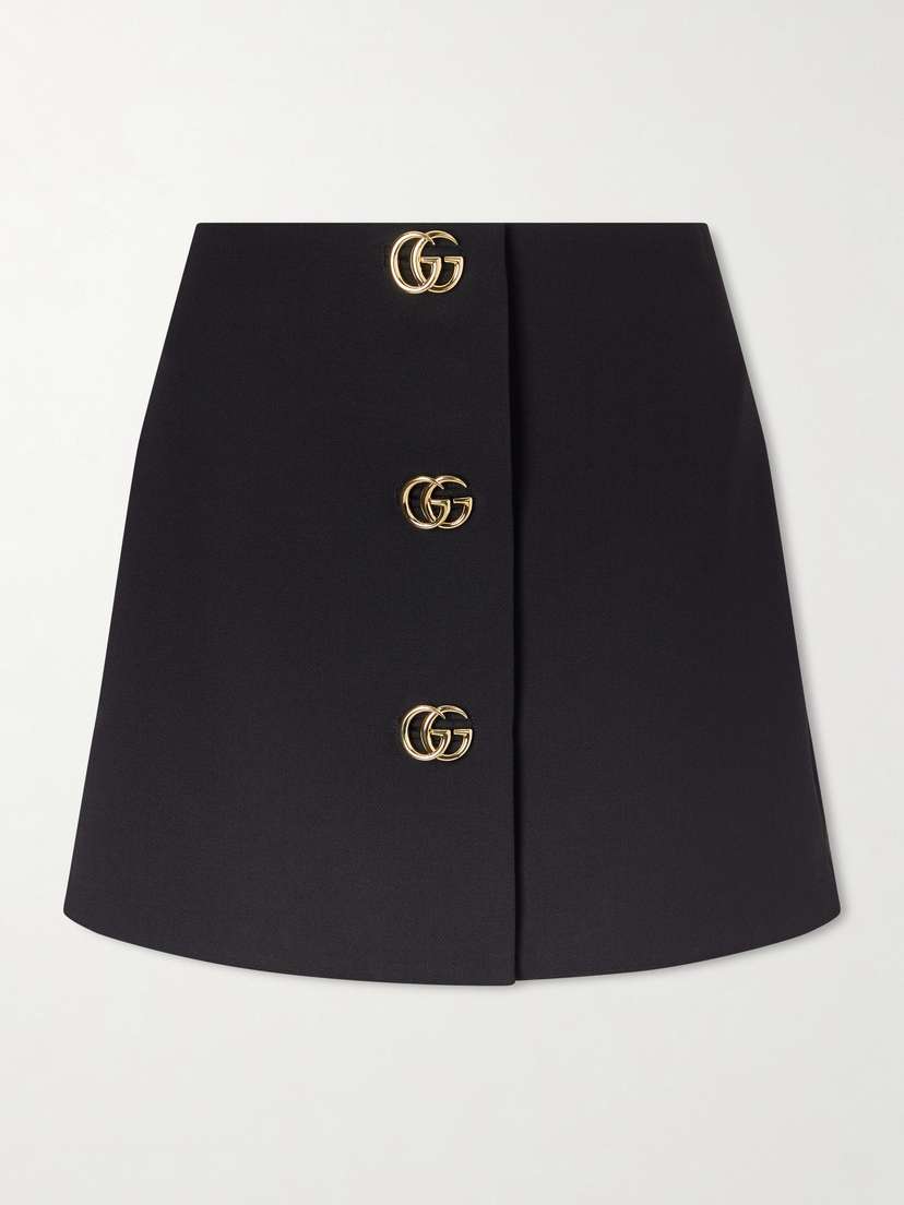 Gucci Wool-crepe Mini Skirt